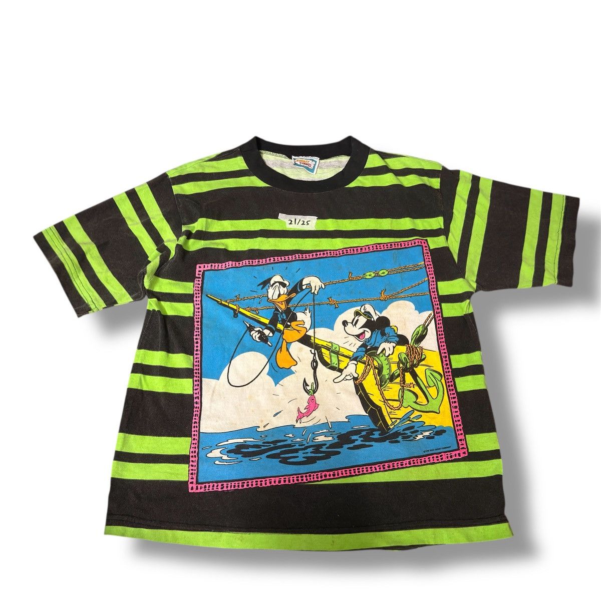 Disney Sunday Comics 80s Disney T-shirt Mickey Donald Duck & Mickey Size US L / EU 52-54 / 3 - 1 Thumbnail