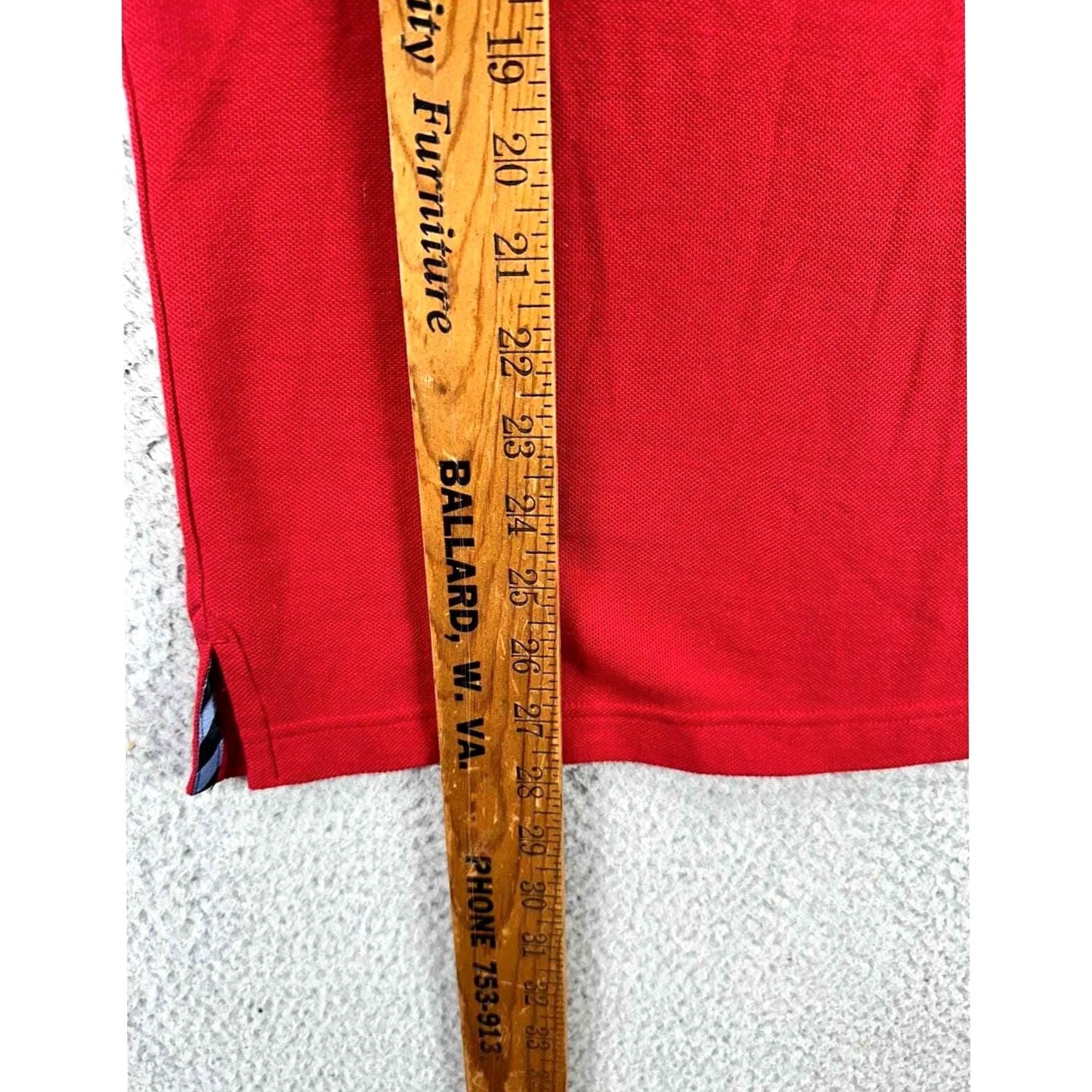 Tailorbyrd TAILORBYRD Golf Polo Shirt Mens Medium Red Zip Neck Short Sleeve Athletic Rugby Size US M / EU 48-50 / 2 - 7 Thumbnail
