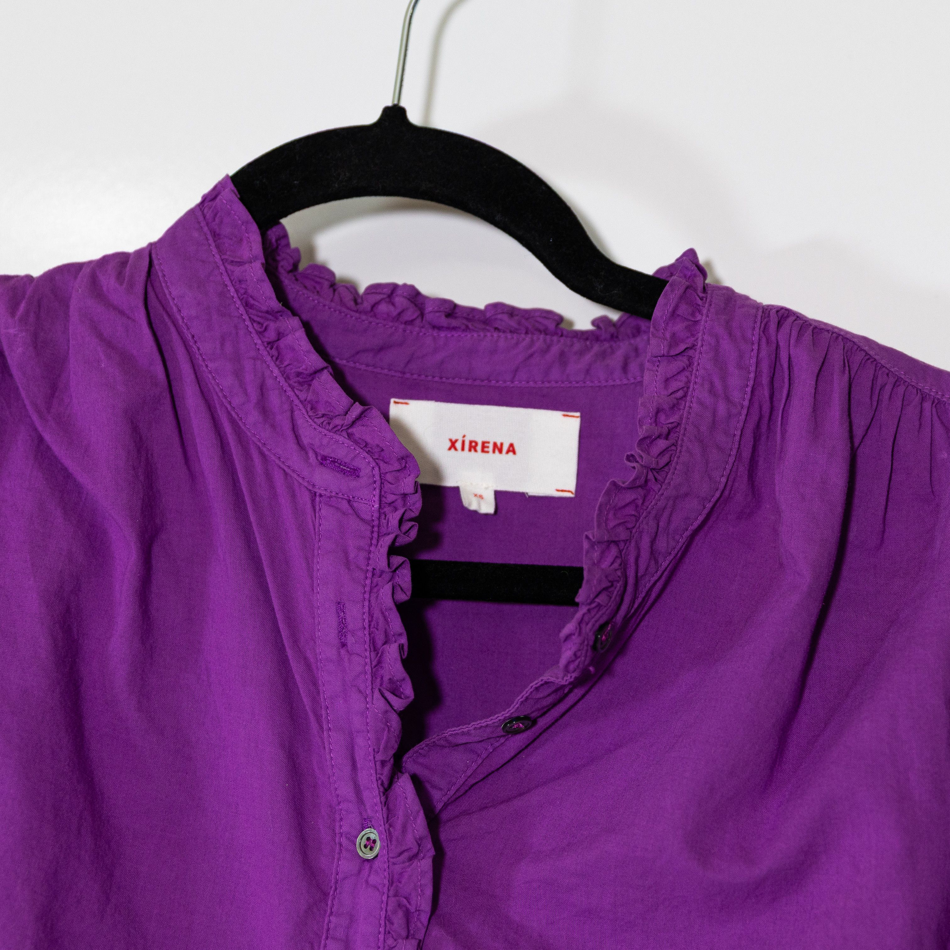 Xirena Xirena Emilia Cotton Poplin Ruffle Detail Size XS / US 0-2 / IT 36-38 - 2 Thumbnail