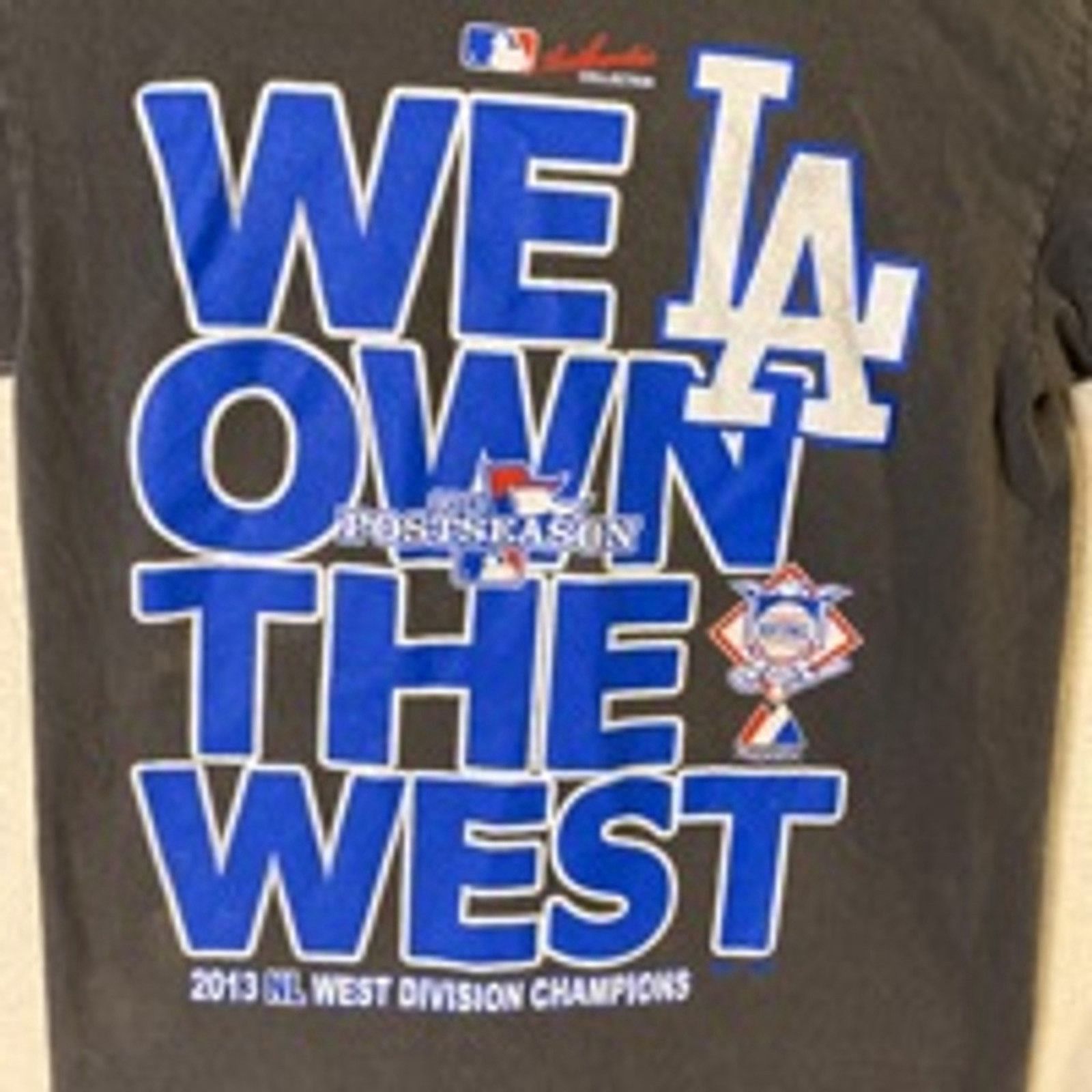 Majestic LA Dodgers We Own The West Graphic Tee Gray Majestic Medium Size US M / EU 48-50 / 2 - 4 Thumbnail
