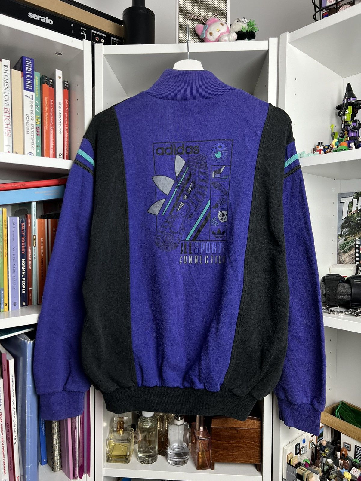 Adidas × Vintage Vintage 90s Adidas 1/4 zip sweatshirt M casual retro 00s y2k Size US M / EU 48-50 / 2 - 2 Thumbnail
