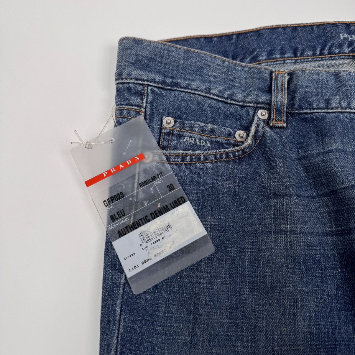 Prada Prada 2006 Blue Washed ”Regular Fit” Bootcut Jeans Size US 34 / EU 50 - 4 Thumbnail