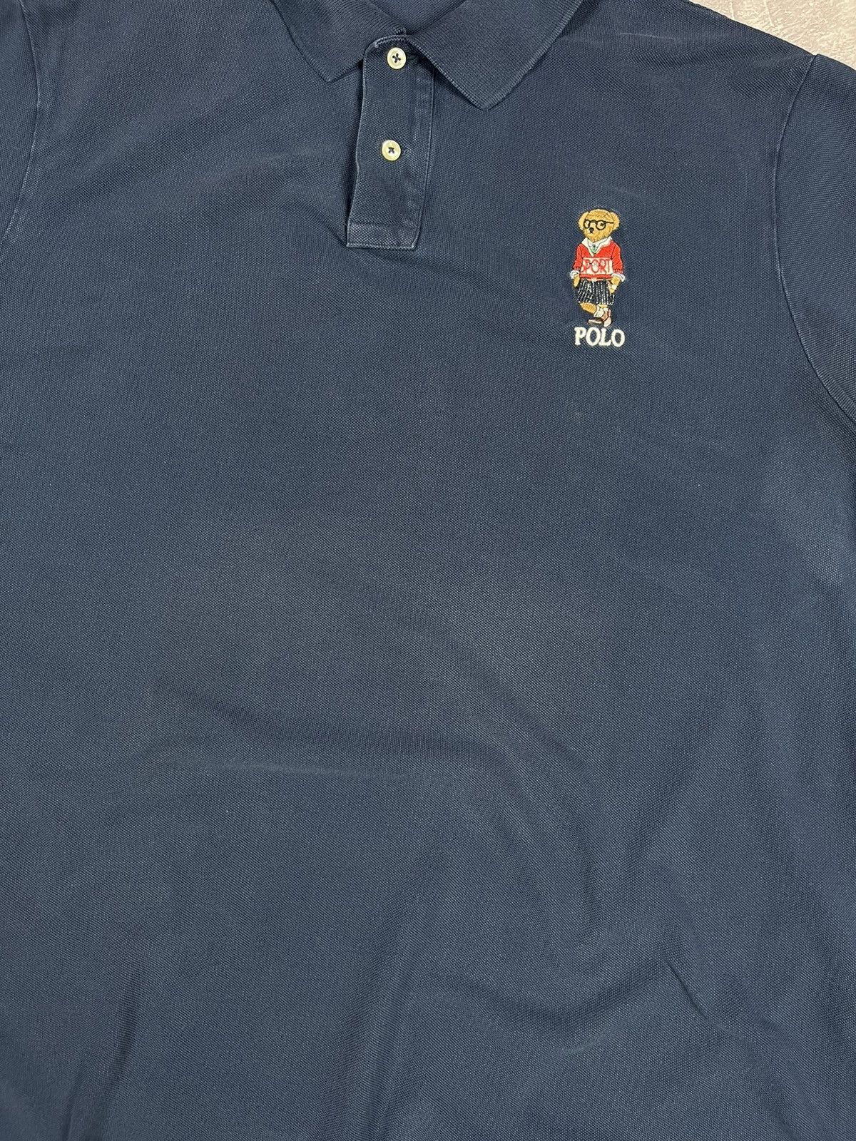 Polo Ralph Lauren Polo Ralph Lauren vintage tee Polo Bear Faded Blue Size US XXL / EU 58 / 5 - 3 Thumbnail