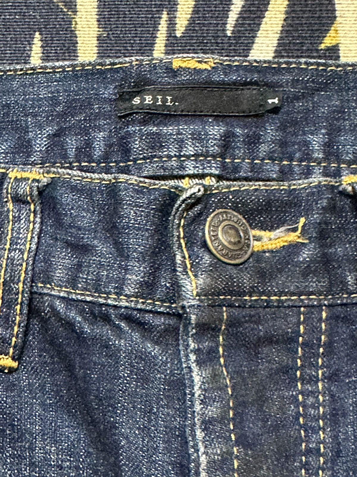 If Six Was Nine Vintage Seil Flare Bootcut Ripped Distressed Denim Size US 31 - 5 Thumbnail