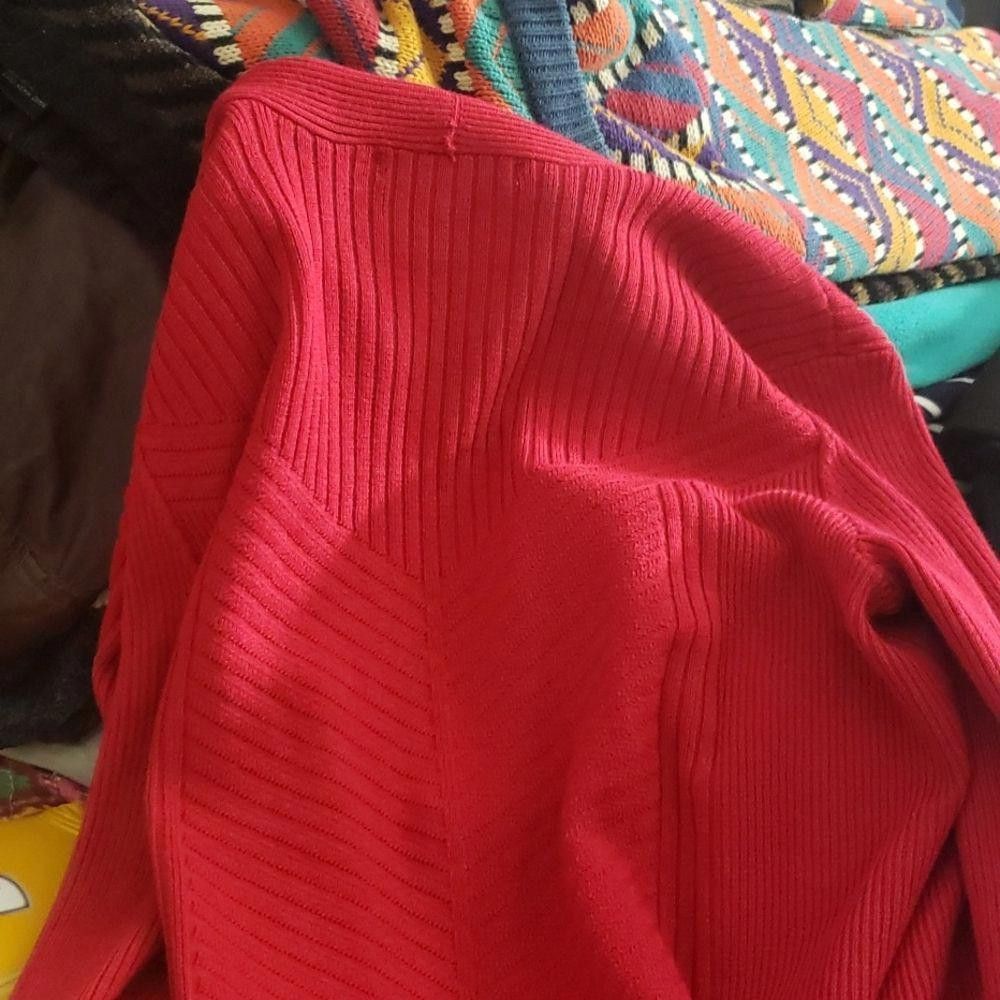 Designer CT1024a Red Cardigan Sweater small Size S / US 4 / IT 40 - 4 Thumbnail
