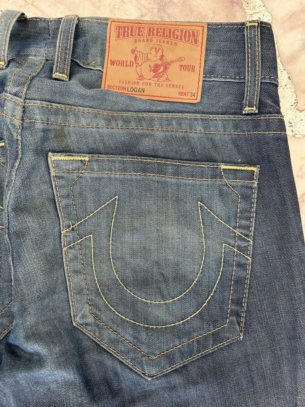 True Religion True Religion Logan Waist 34 Vintage Denim Size US 34 / EU 50 - 11 Thumbnail