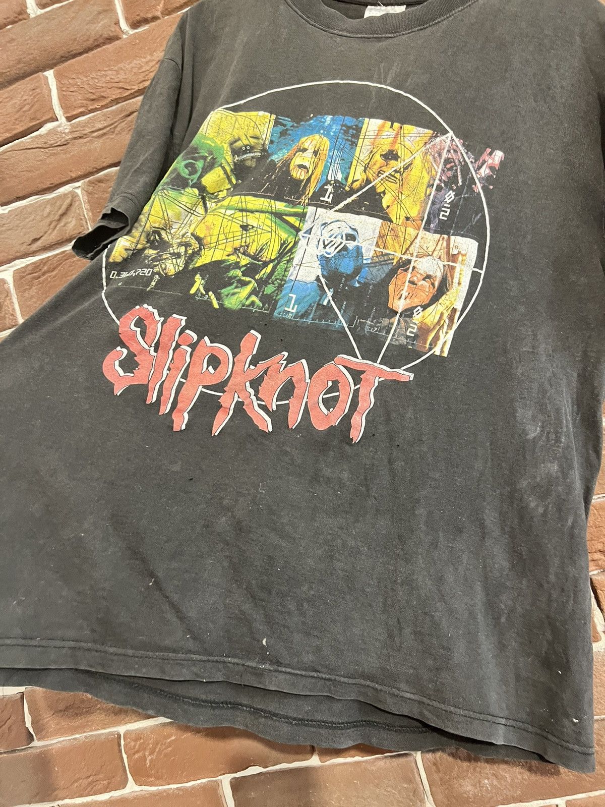 Band Tees Rare Vintage 90s Slipknot Masks Numetal Band Tee Grail Large Size US L / EU 52-54 / 3 - 4 Thumbnail