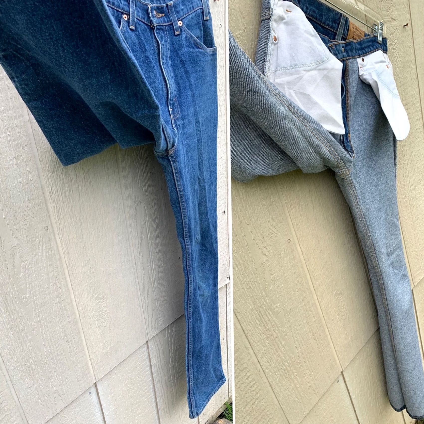 Levi's vintage Levi's 517 jeans orange tab W 33 L 36 Made in USA blue denim 5-pocket Mens jeans USA 80s 90s style Size US 33 - 7 Thumbnail