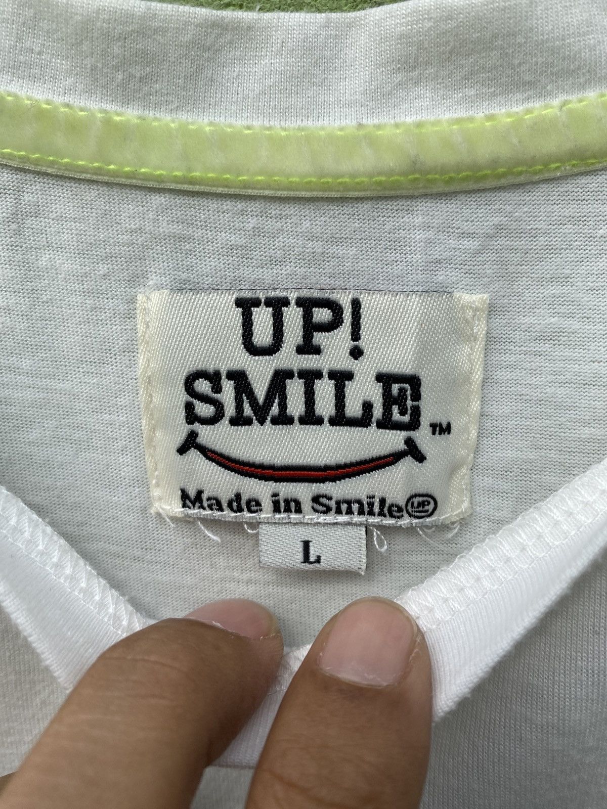 Japanese Brand Up! Smile Cartoon Tongue Patch Tee Cute Backpack 3D Japanese Size L / US 10 / IT 46 - 9 Thumbnail