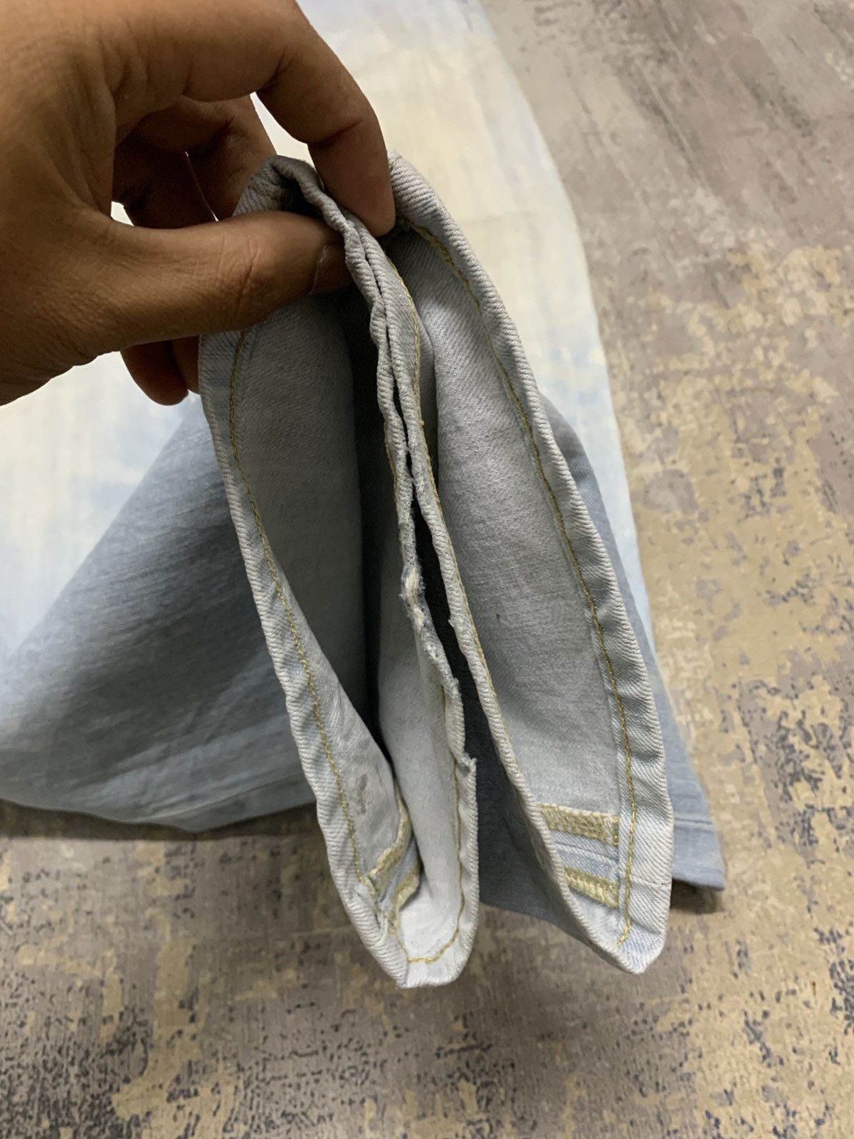 Undercover × Uniqlo Uniqlo Jeans UJ Regular Fit Straight Ash Blue Jeans W36x37 Size US 36 / EU 52 - 5 Thumbnail