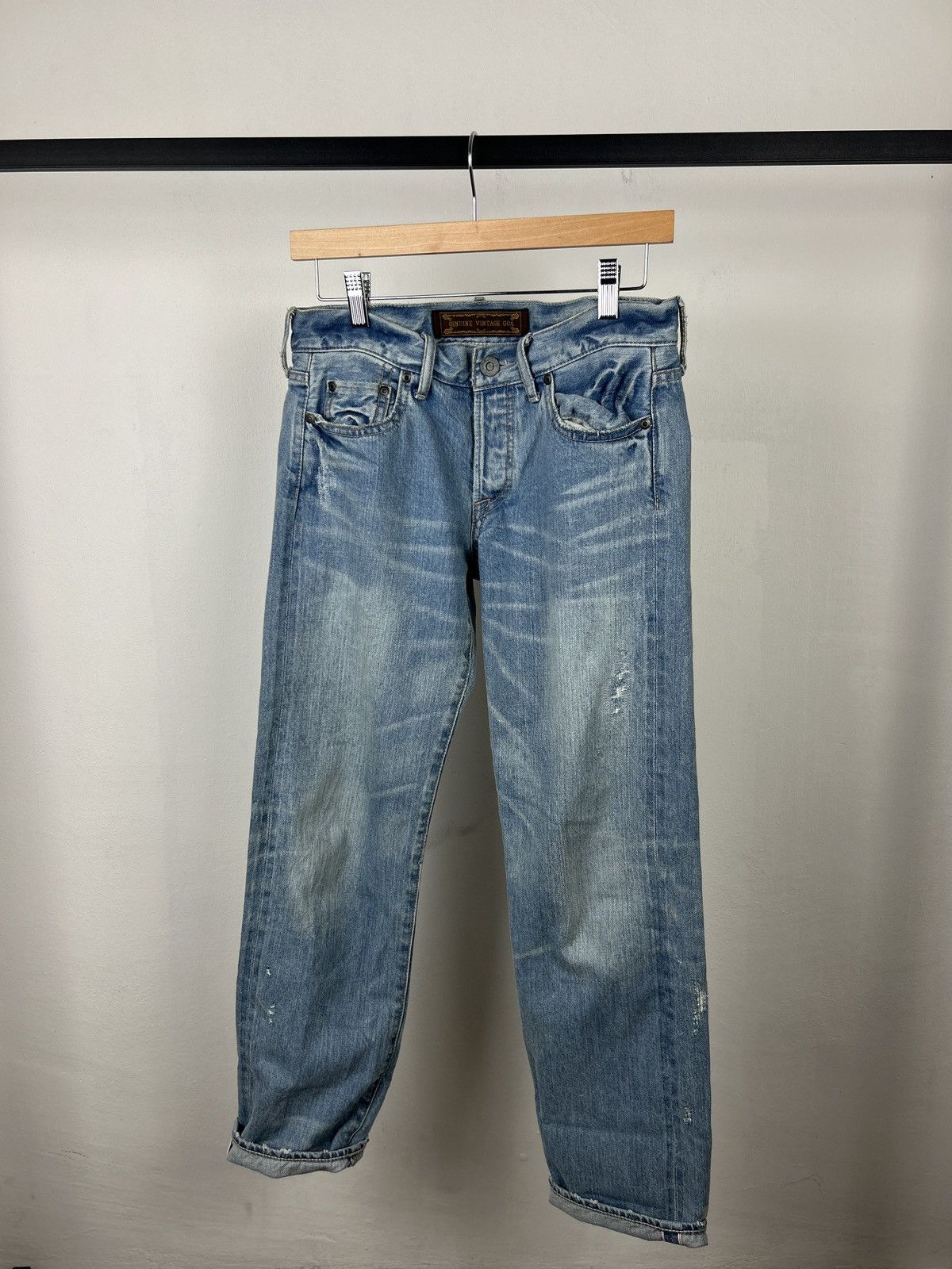 Japanese Brand genuine vintage g.o.a selvedge jeans Size US 30 / EU 46 - 12 Thumbnail