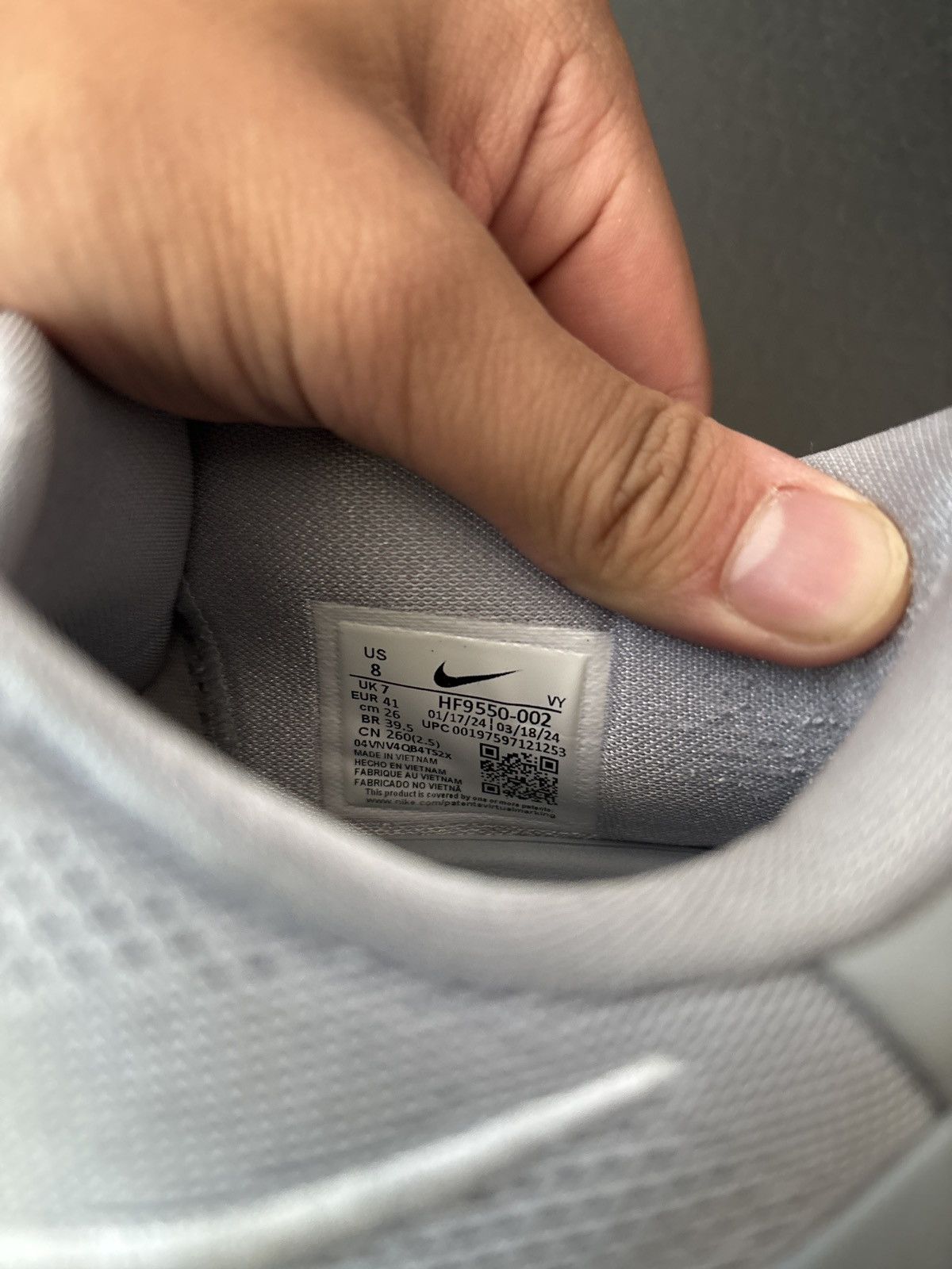 Nike Kobe 8 Protro Wolf Grey Size US 8 / EU 41 - 7 Thumbnail