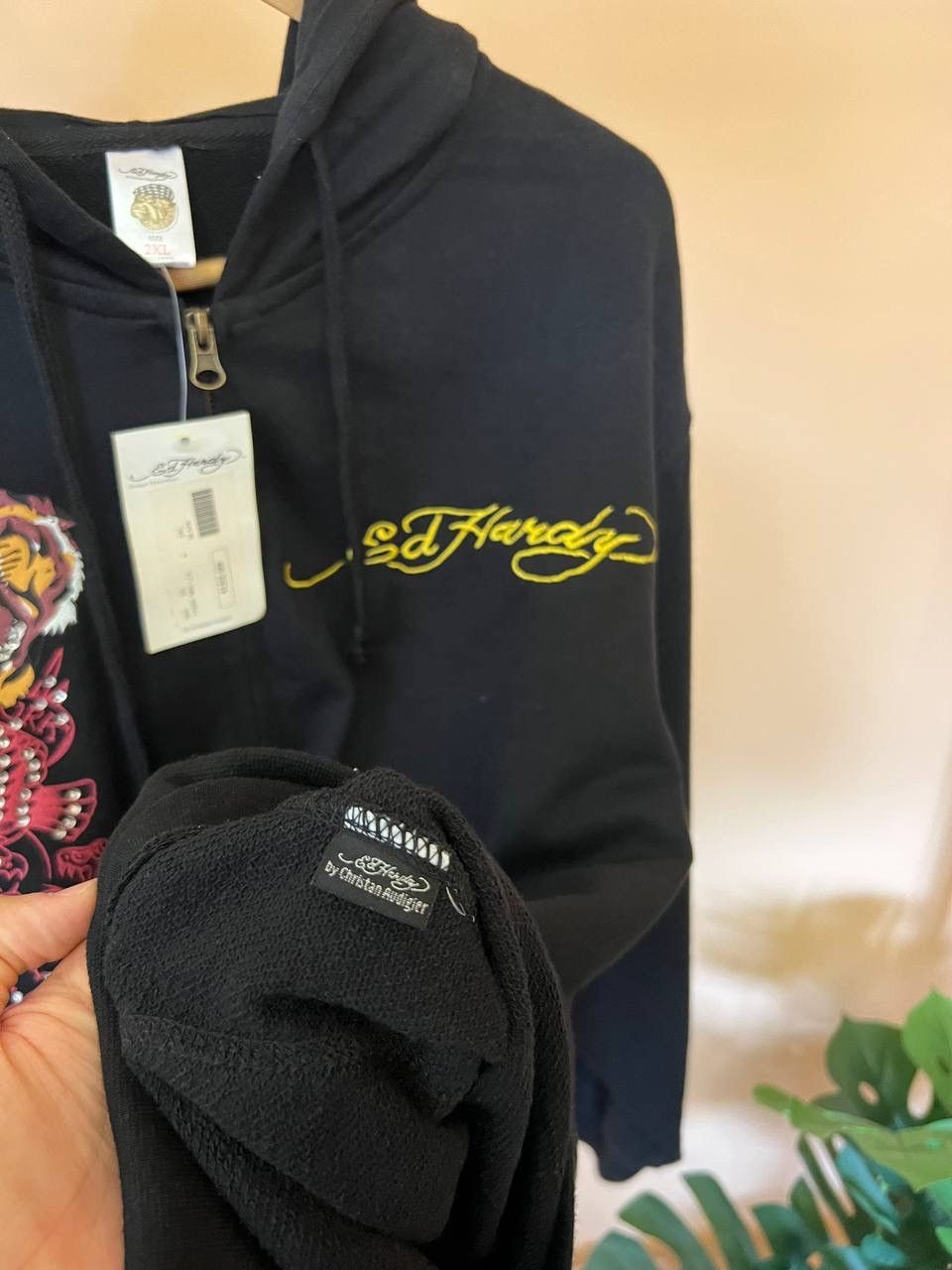 Christian Audigier × Ed Hardy NWT Vintage Ed Hardy Los Angeles Zip Hoodie Logo Rare XXL Size US XXL / EU 58 / 5 - 11 Thumbnail