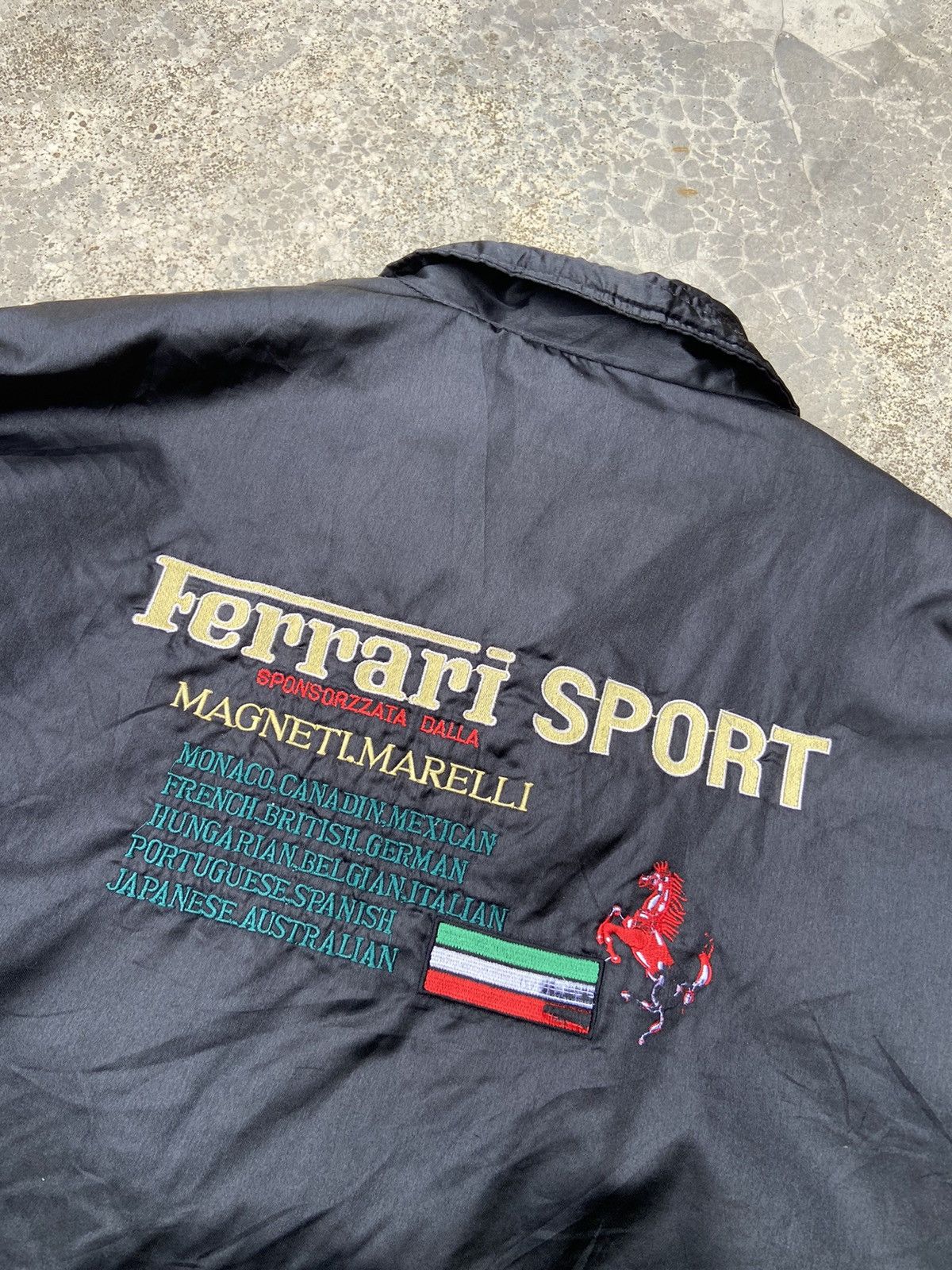 Ferrari Vintage 1990’s Ferrari By Magneti Marell Nylon Bomber Jacket Size US L / EU 52-54 / 3 - 7 Thumbnail
