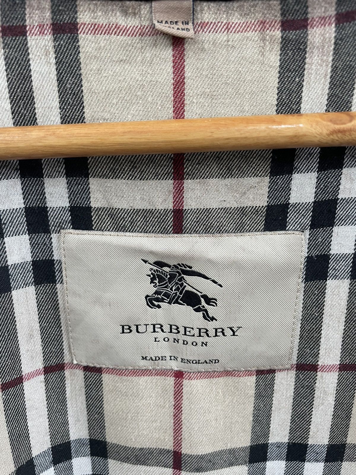 Burberry BURBERRY TRENCH COAT BELTED OVERCOAT CHECKERED PLAID Size US M / EU 48-50 / 2 - 8 Thumbnail
