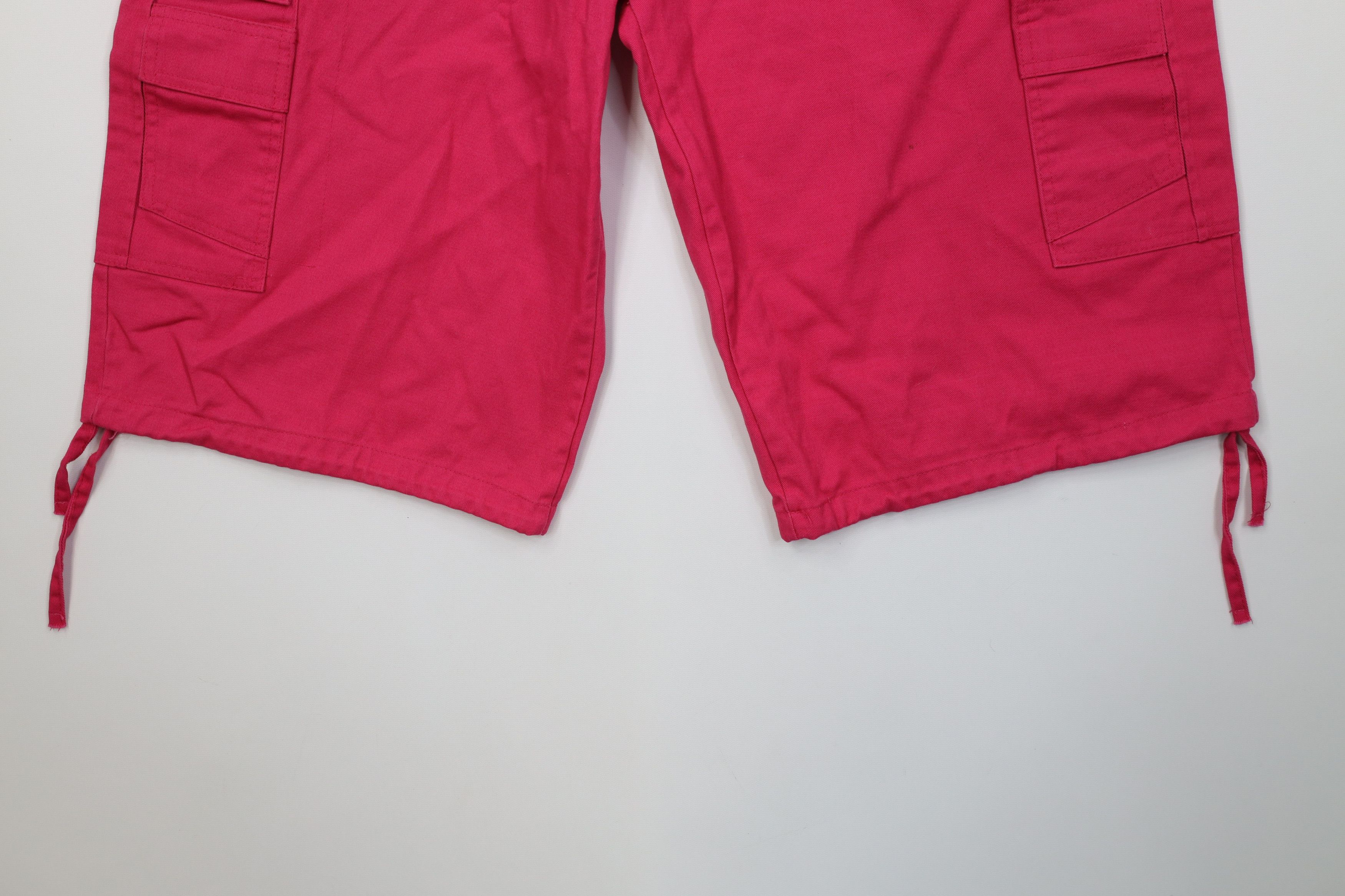 Vintage Vintage 90s Y2K Streetwear Fit Cargo Shorts Pink Cotton Size US 32 / EU 48 - 4 Thumbnail