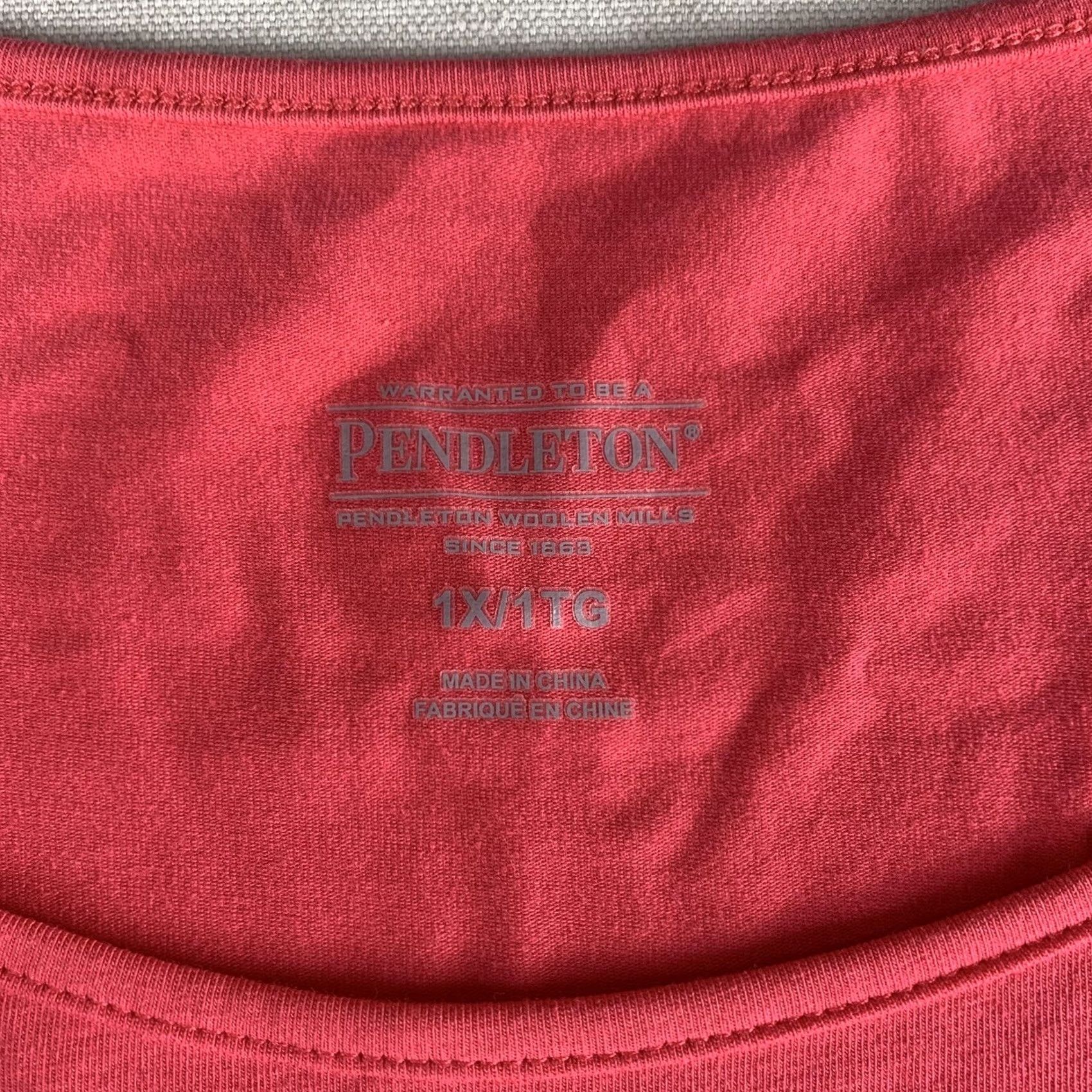 Pendleton PENDLETON Blouse WOMENS 1X PINK SLEEVELESS COTTON SPANDEX Size XL / US 12-14 / IT 48-50 - 2 Thumbnail
