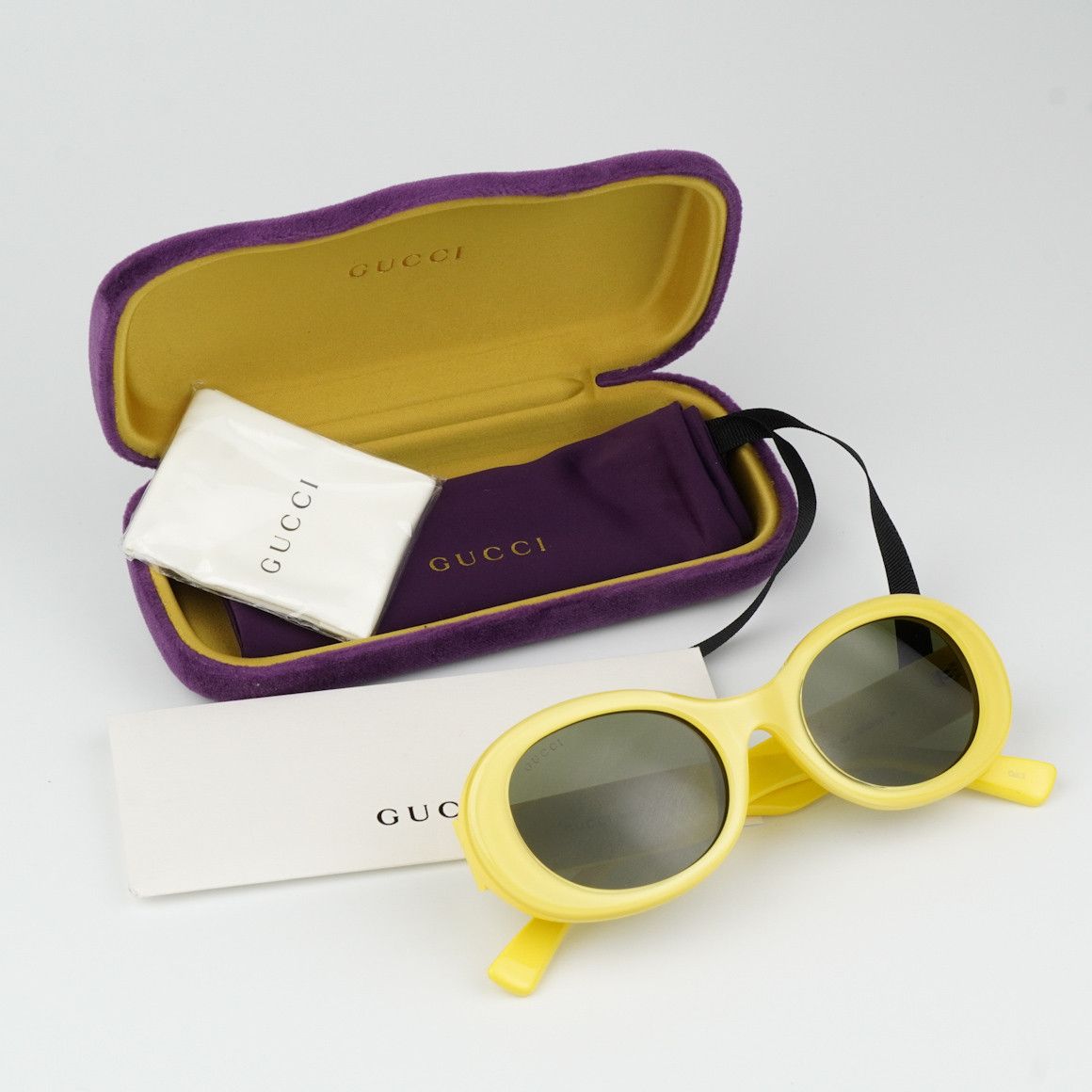 Gucci NEW Gucci GG1587S 004 Women Oval Sunglasses GG 1587S Size ONE SIZE - 10 Thumbnail
