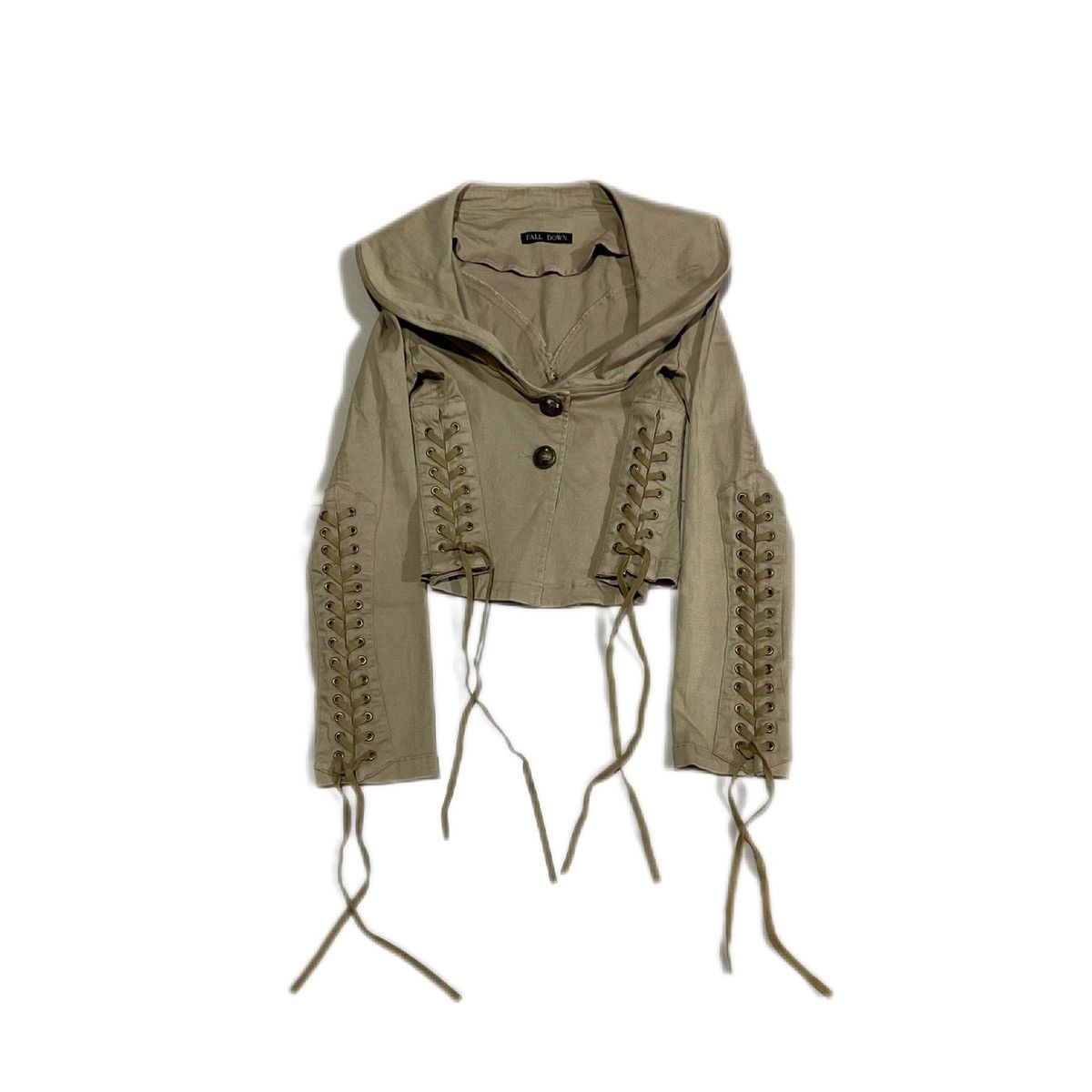 Hysteric Glamour × If Six Was Nine × Japanese Brand 🔥Sick Y2K Japanese Laces Up Bondage Jacket Hysteric Style Size L / US 10 / IT 46 - 1 Thumbnail