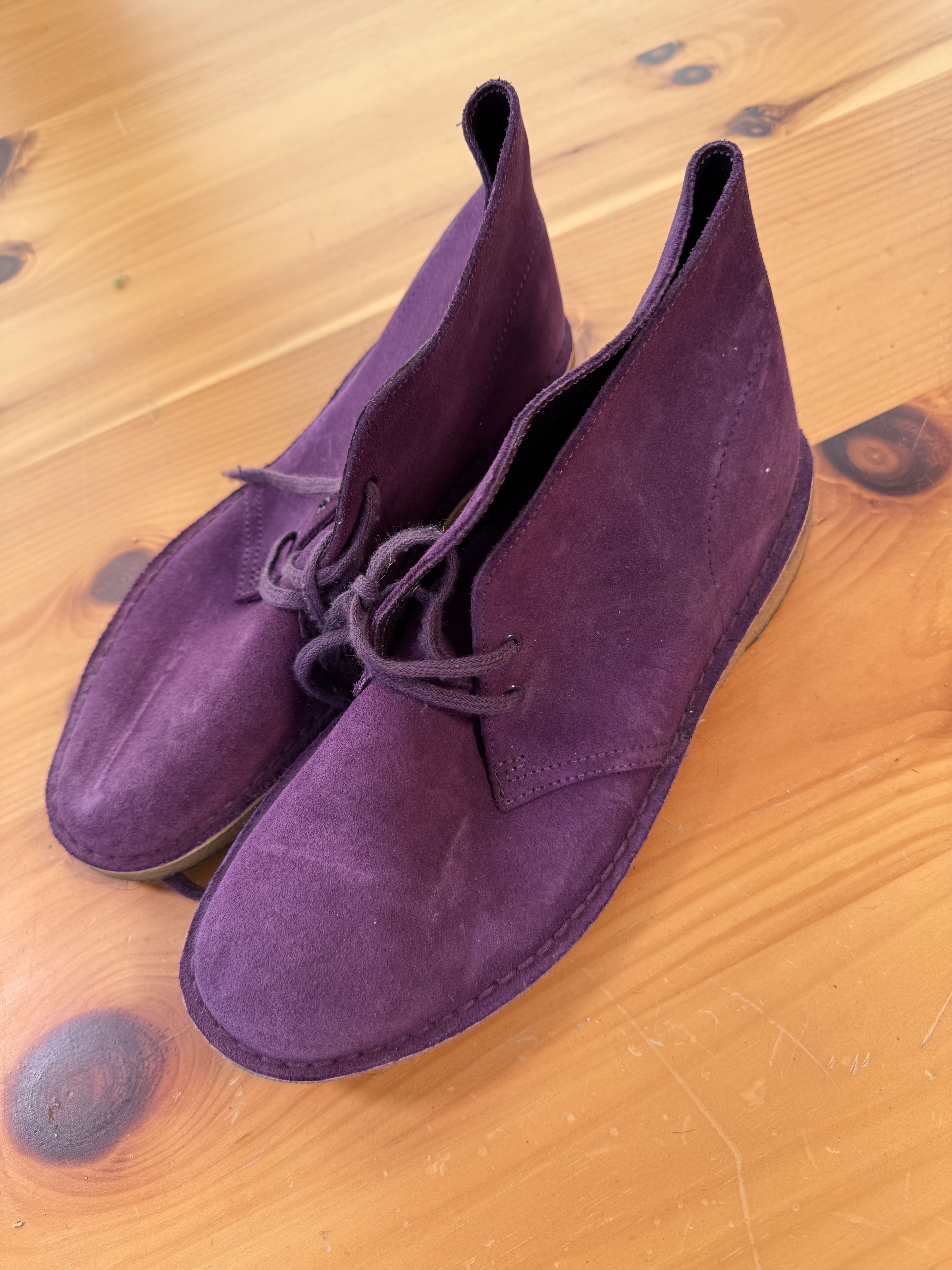 Clarks Clarks Purple Desert Boot Size US 8.5 / EU 41-42 - 1 Thumbnail