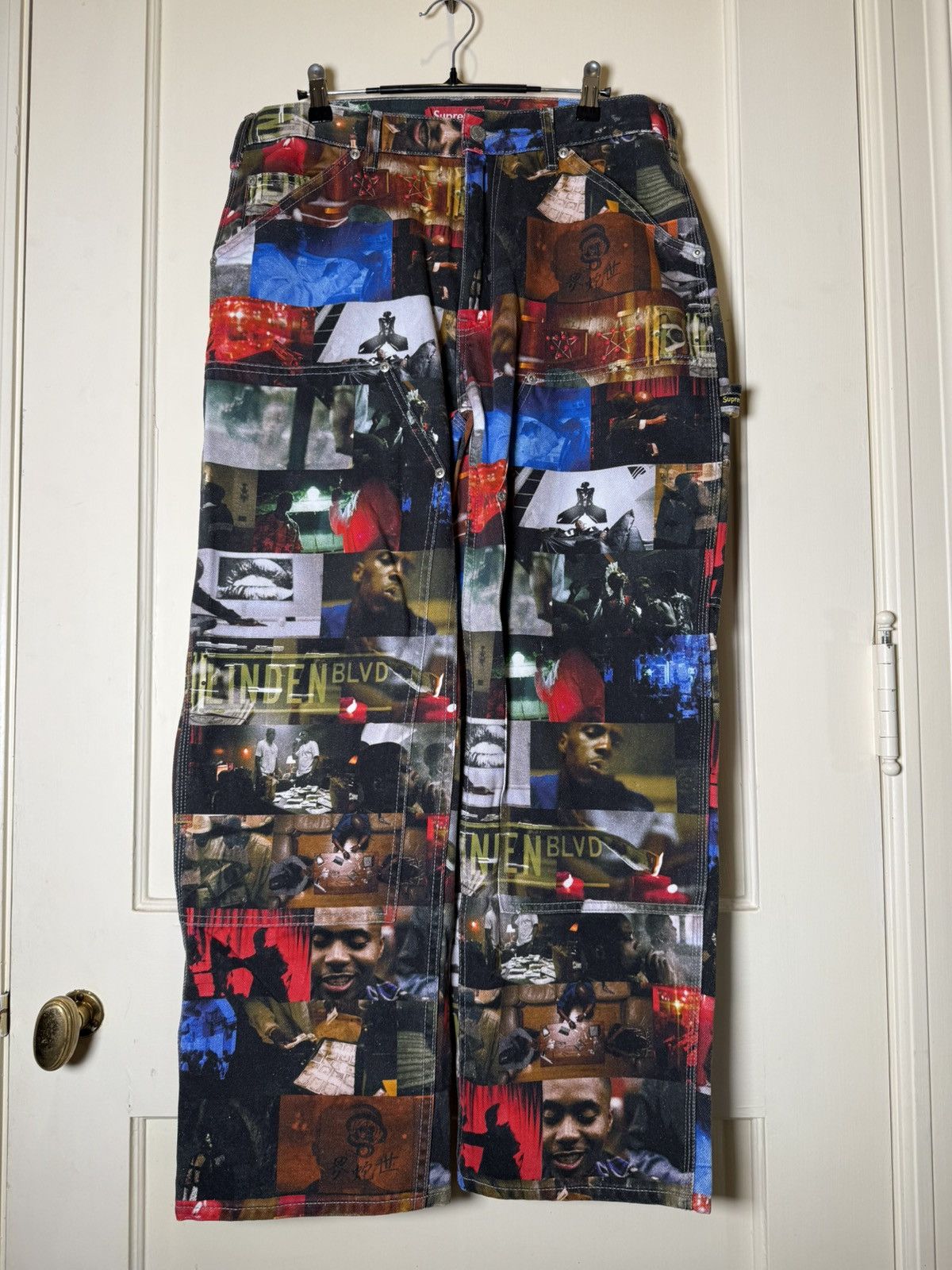 Supreme Supreme Nas & DMX Collage Double Knee Denim Print Pant Size US 32 / EU 48 - 1 Thumbnail