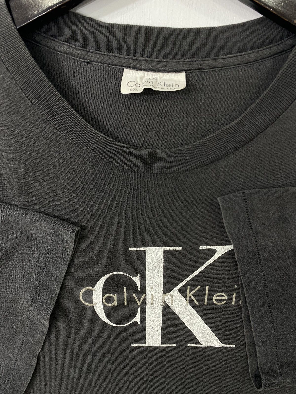 Calvin Klein 💥VINTAGE 90s CALVIN KLEIN CK USA brand rare tee shirt Size US XL / EU 56 / 4 - 4 Thumbnail