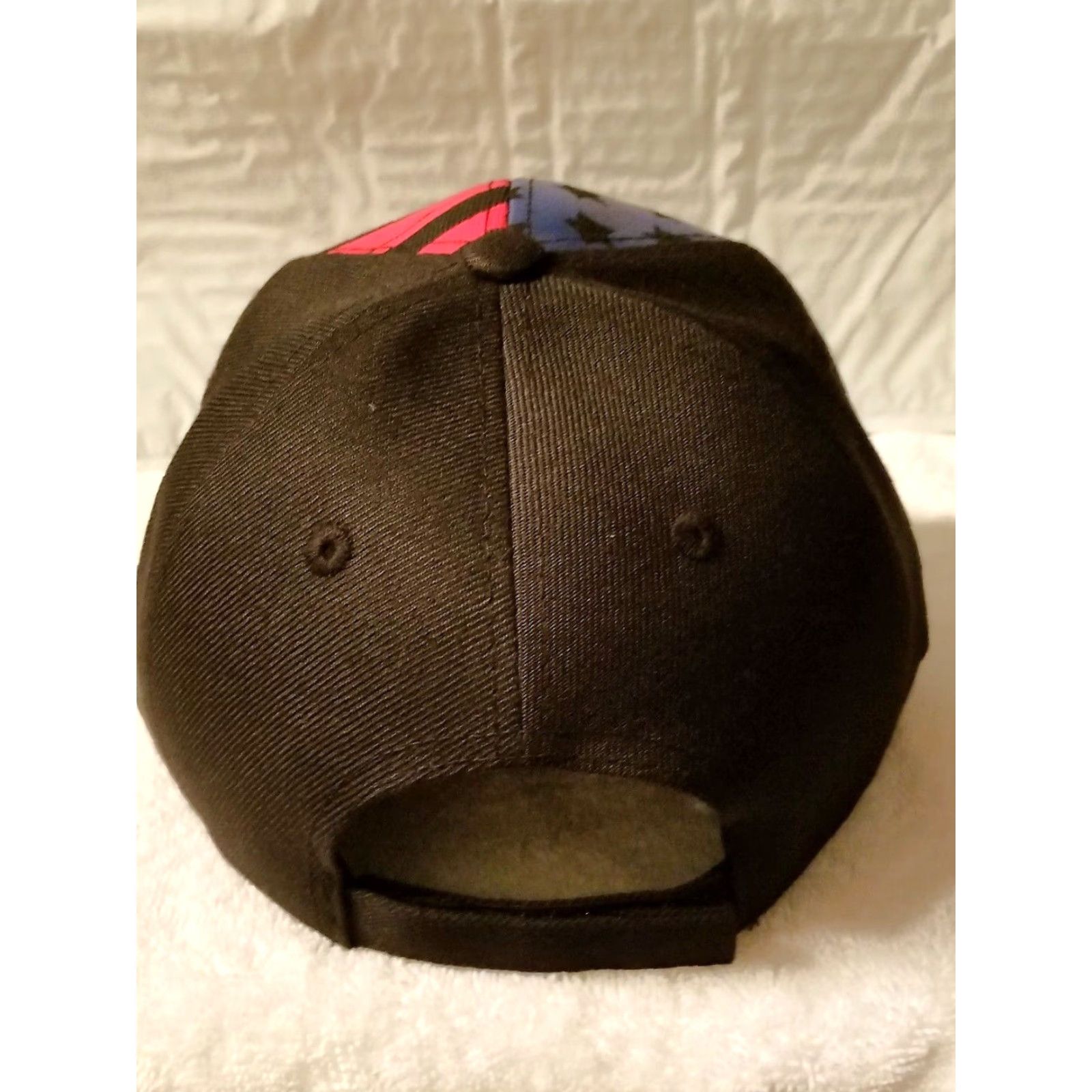 Vintage VINTAGE Deer American Flag Baseball Cap - Adjustable - Black - Outdoor Hunting - Mens Size ONE SIZE - 2 Thumbnail