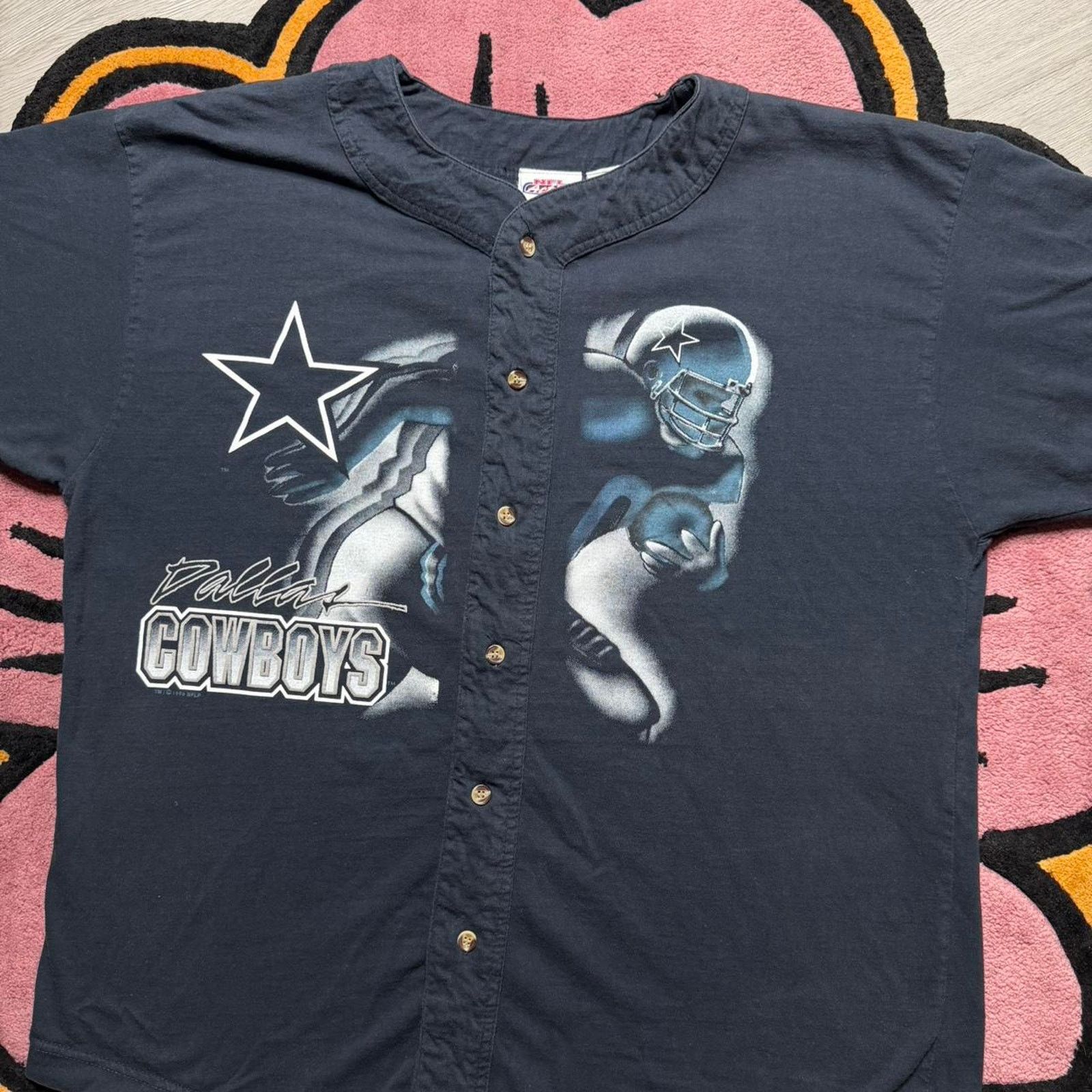 NFL Vintage 90’s NFL Active Dallas Cowboys Graphic Logo Baseball Size US XL / EU 56 / 4 - 2 Thumbnail