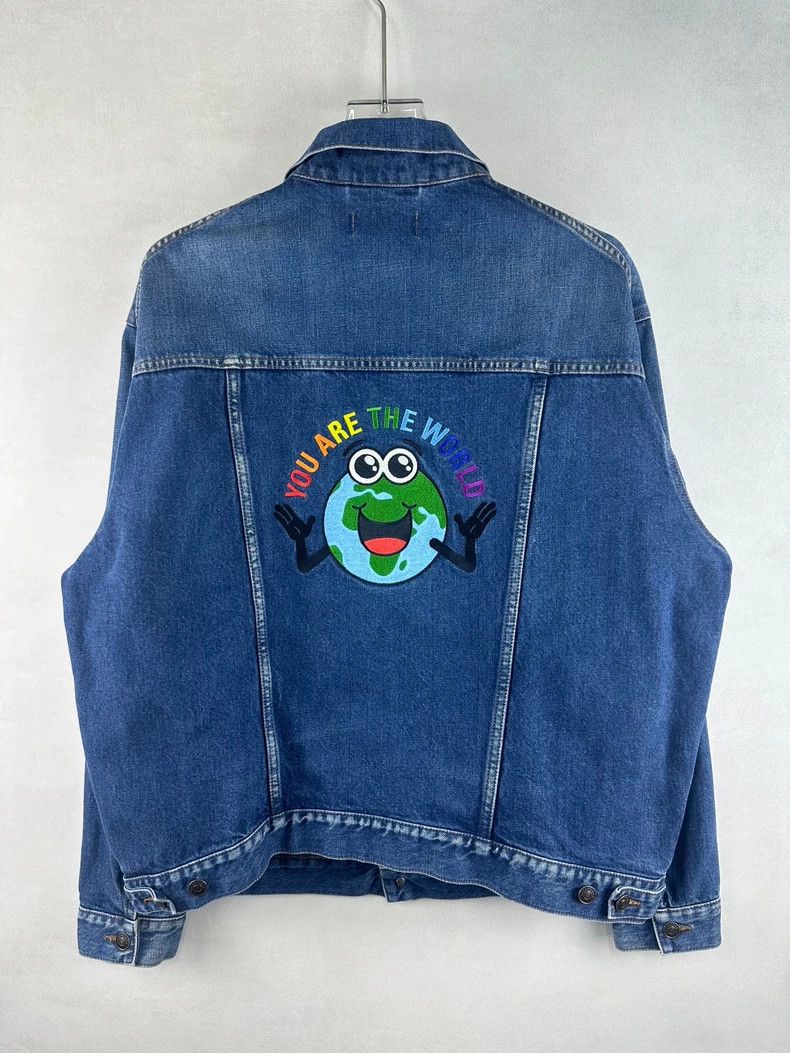 Balenciaga size 34 Earth Denim Jacket 2502-Nextarrow