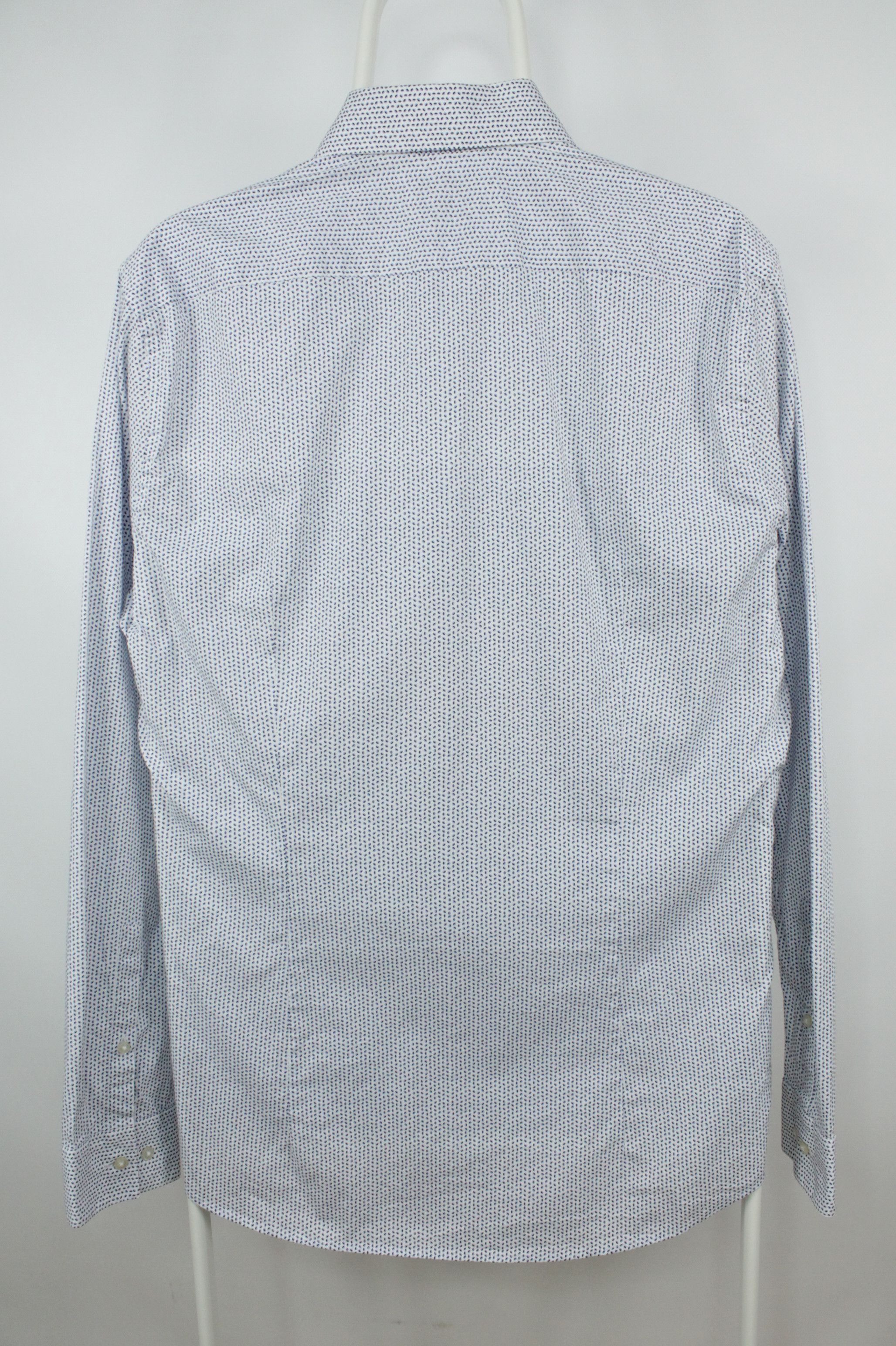 Designer × Strellson Strellson Extra Slim Fit Spread Collar Stretch Dress Shirt Size US L / EU 52-54 / 3 - 6 Thumbnail
