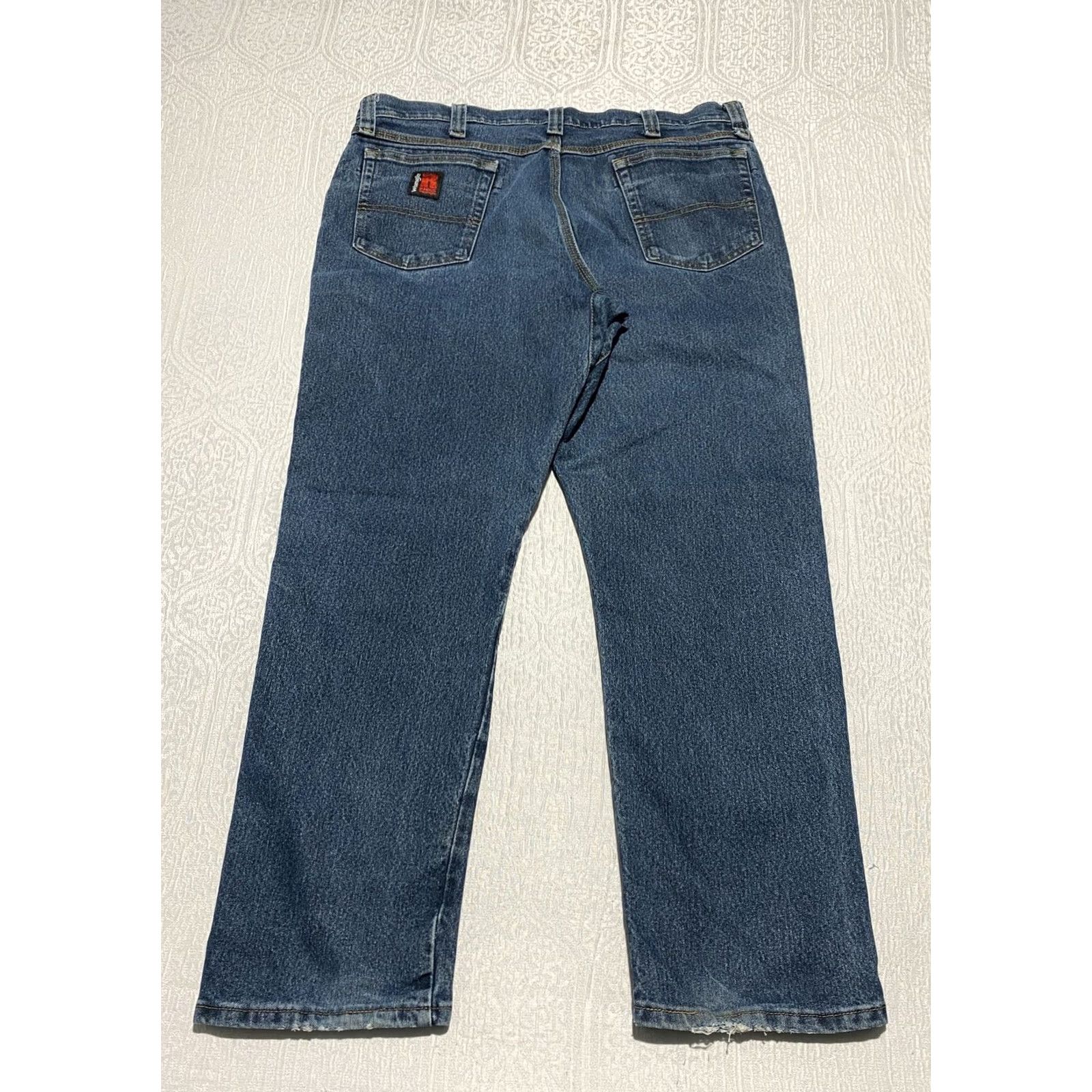 Wrangler Wrangler Riggs Jeans Mens 38x30 Blue Straight Denim Workwear Pants Jeans Size US 38 / EU 54 - 2 Thumbnail