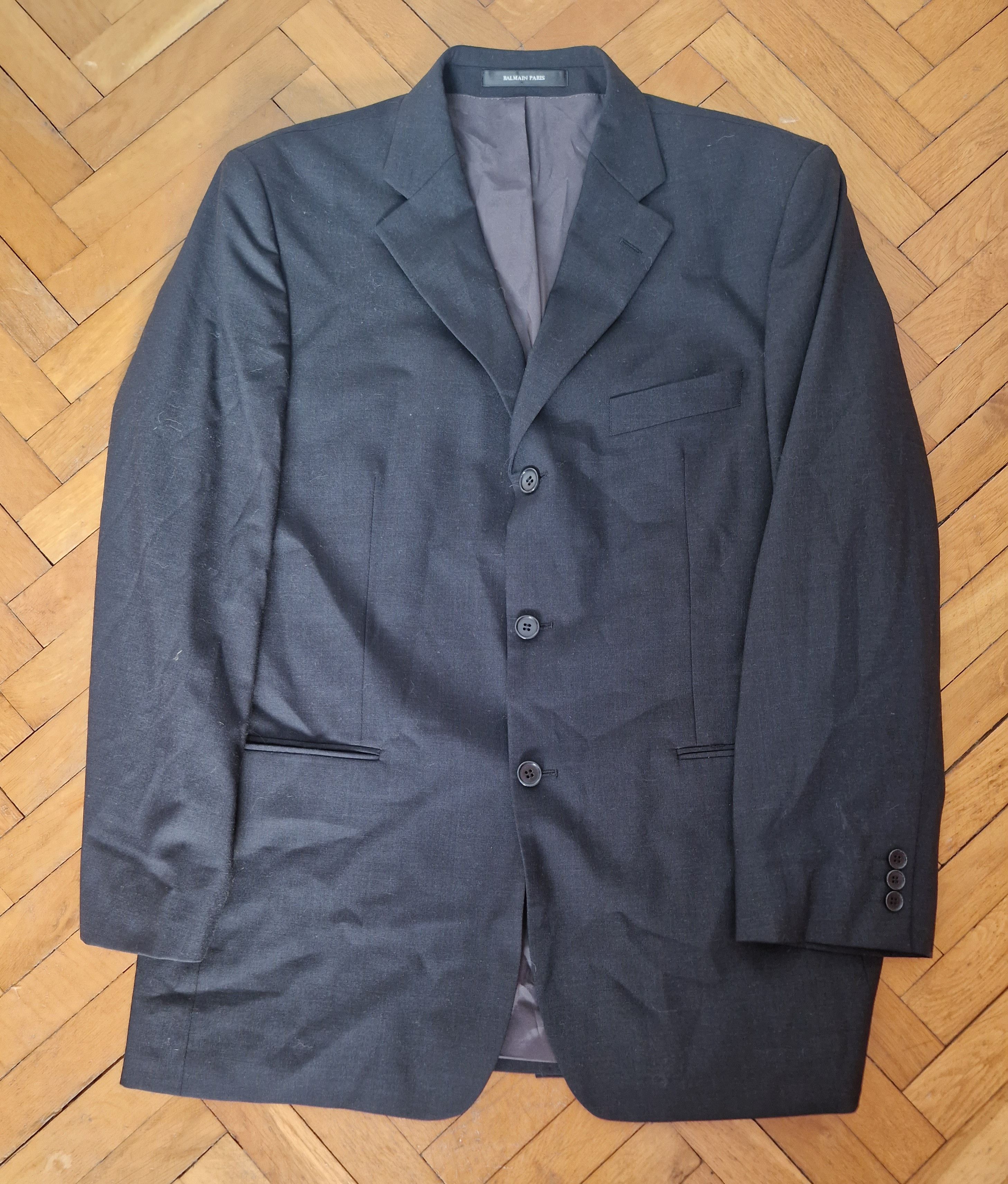 Balmain × Pierre Balmain Balmain two pieces vintage wool suit Size 42L - 2 Thumbnail