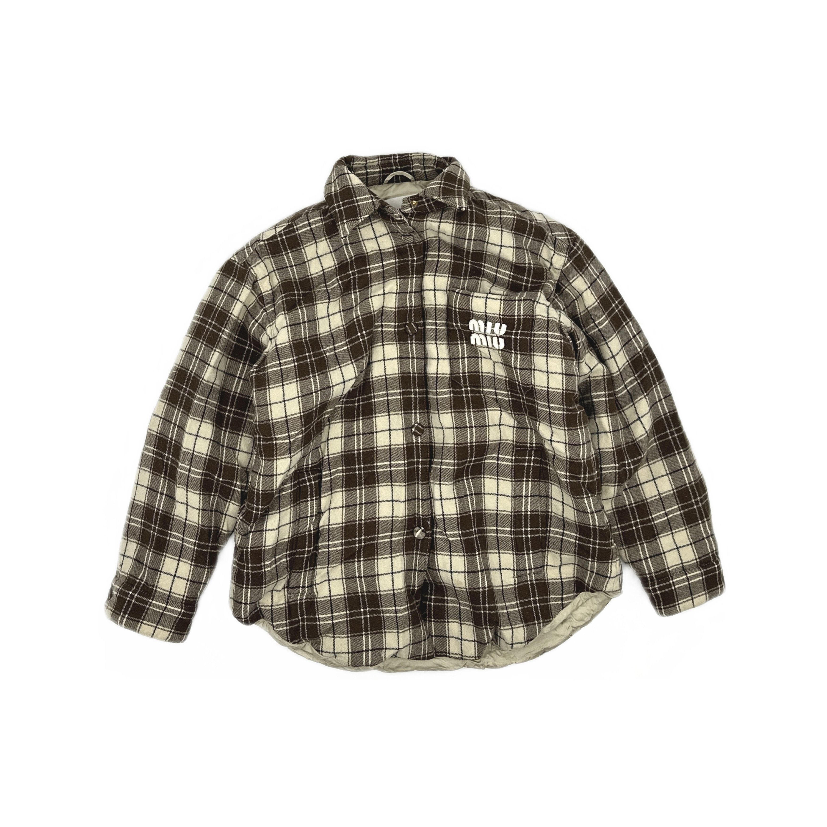 Miu Miu Miu Miu Plaid Button Up Jacket Size 36 Size XS / US 0-2 / IT 36-38 - 1 Thumbnail
