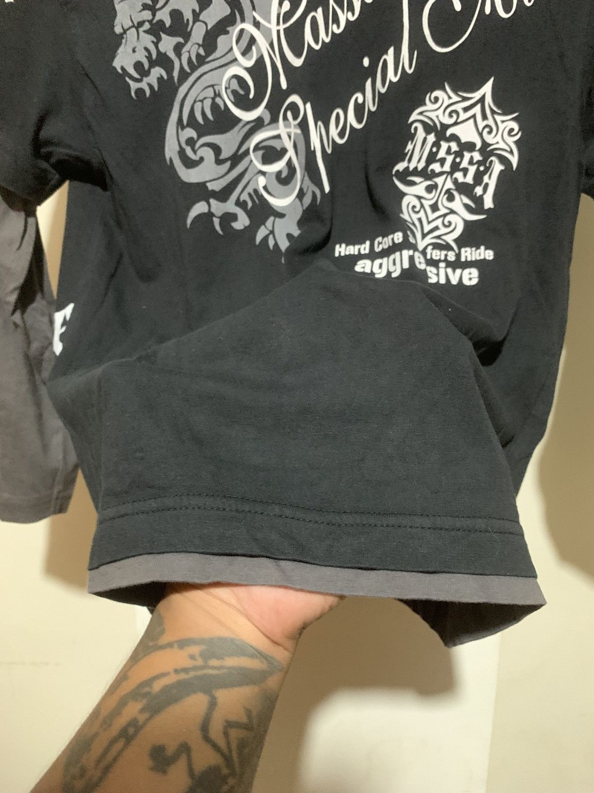 Japanese Brand Japanese Wild Ride Surf Style Double Layer Tee Shirt Size US S / EU 44-46 / 1 - 5 Thumbnail