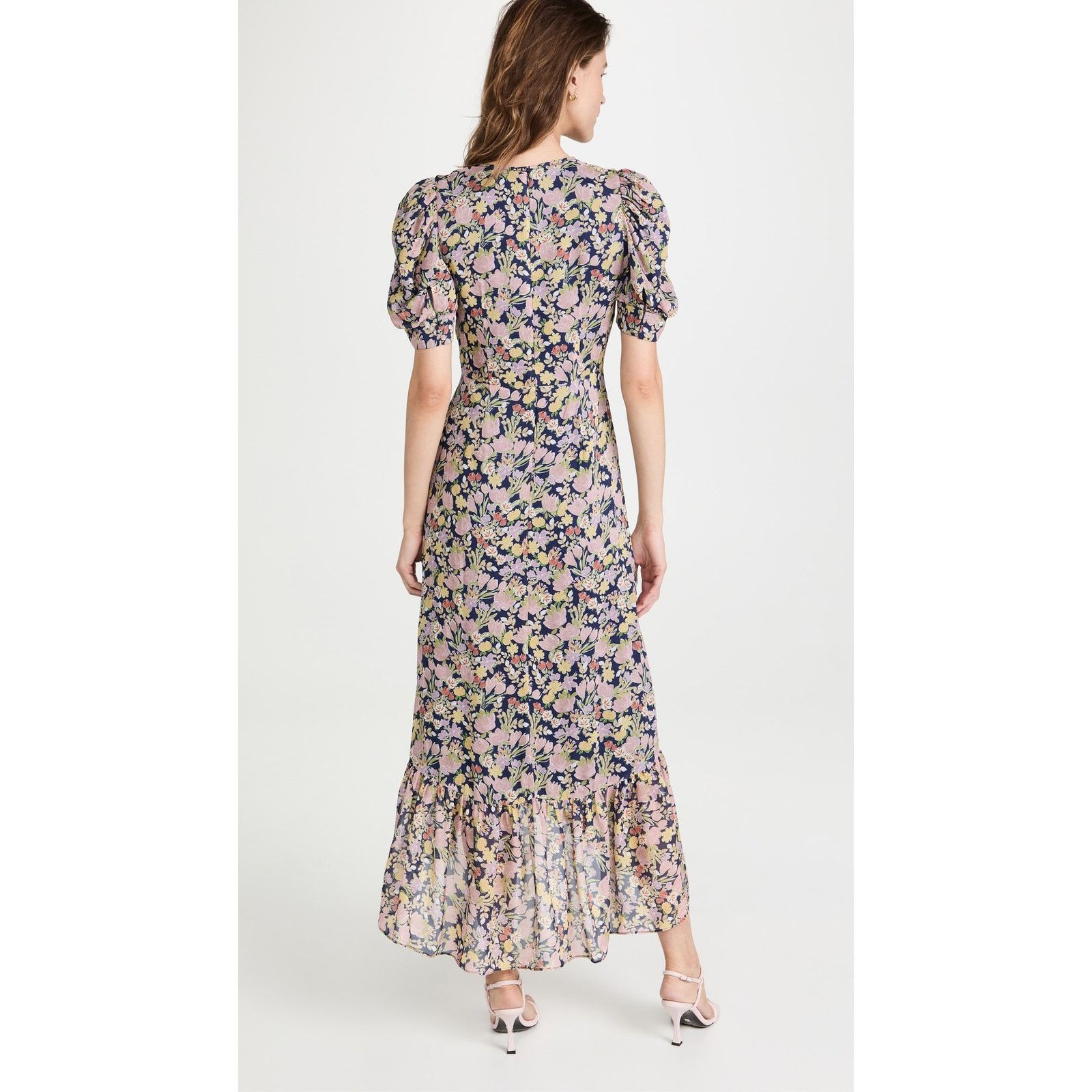 Other NWT Yumi Kim Andrea Maxi Dress Pink Navy Floral XS Size XS / US 0-2 / IT 36-38 - 2 Thumbnail