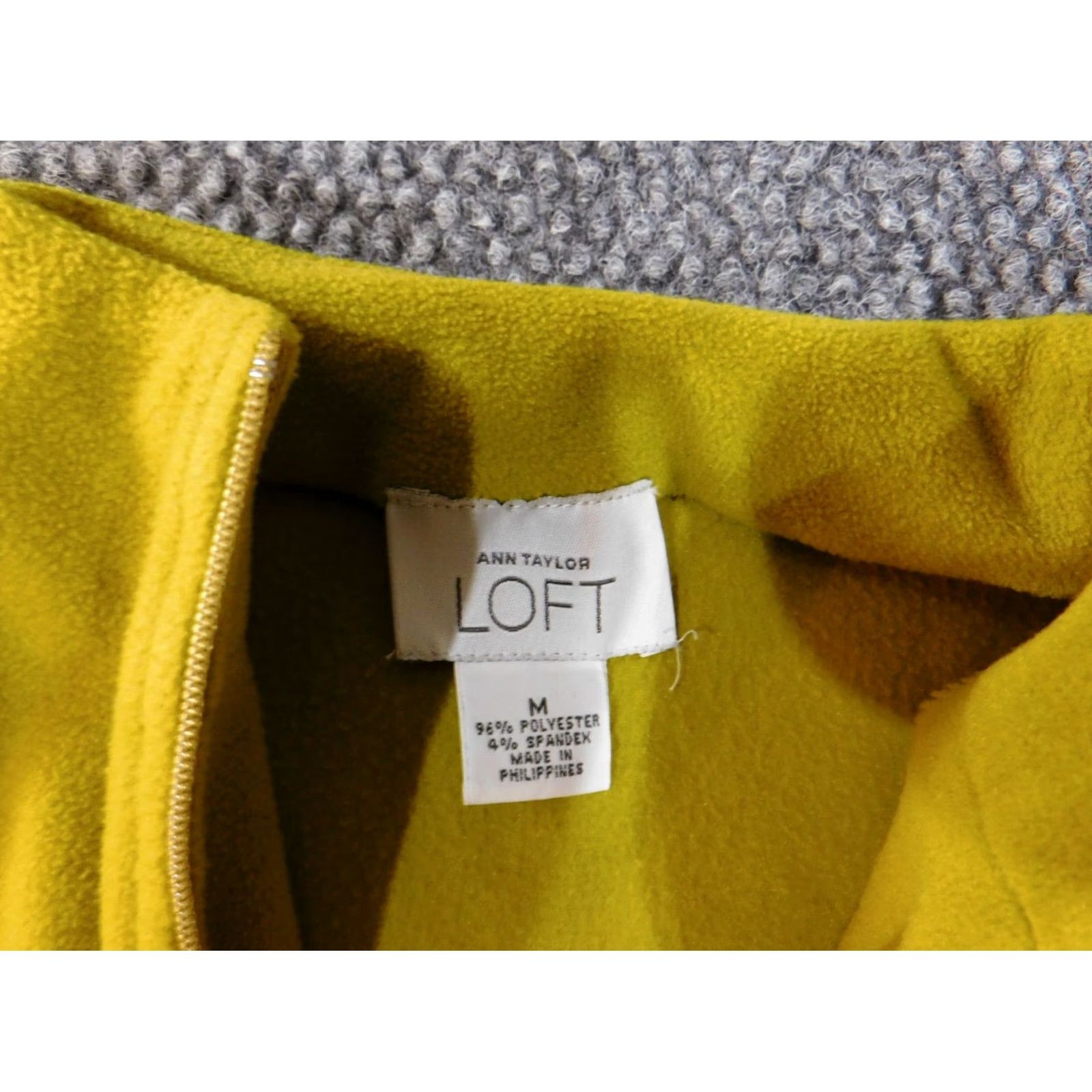 Ann Taylor Ann Taylor Sweater Vest Sleeveless Mock Neck Pullover 1/4 Zip Medium Green Polyester Spandex Regular Womens Size M / US 6-8 / IT 42-44 - 4 Thumbnail