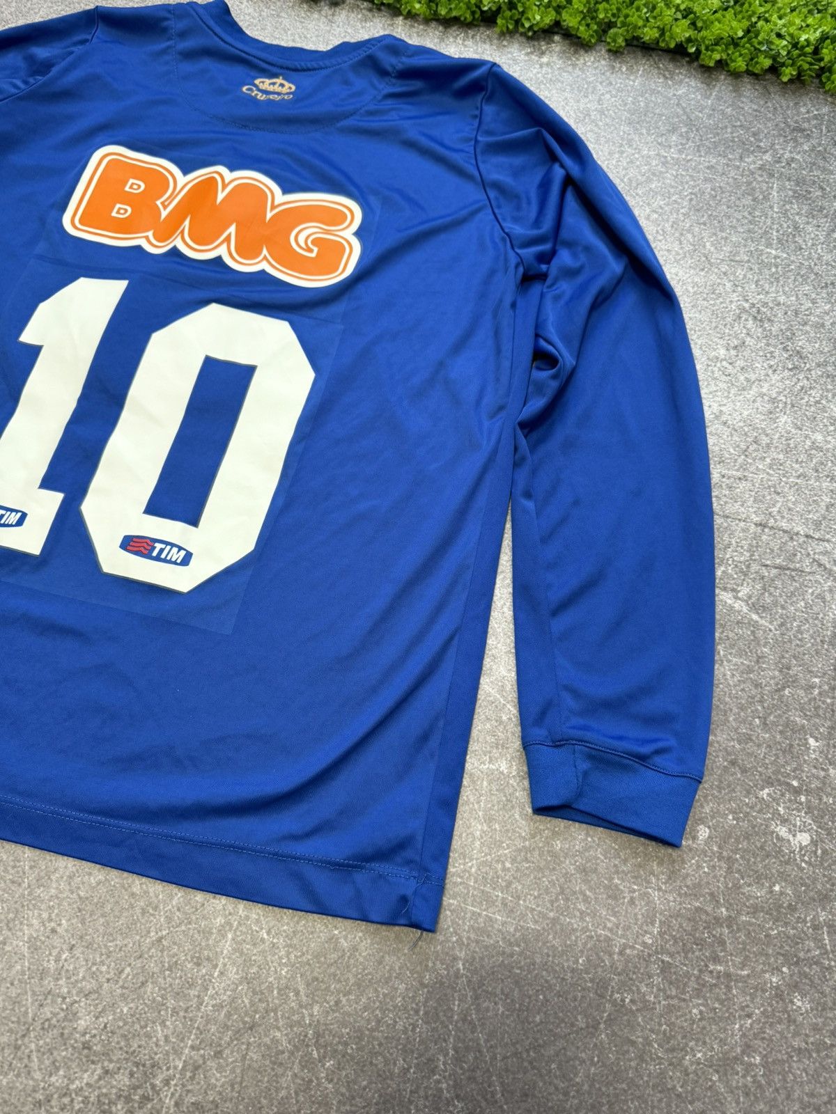 Vintage 2014 Cruzeiro Home Long Sleeve Jersey “10” Olympikus Brazil Size US M / EU 48-50 / 2 - 15 Thumbnail