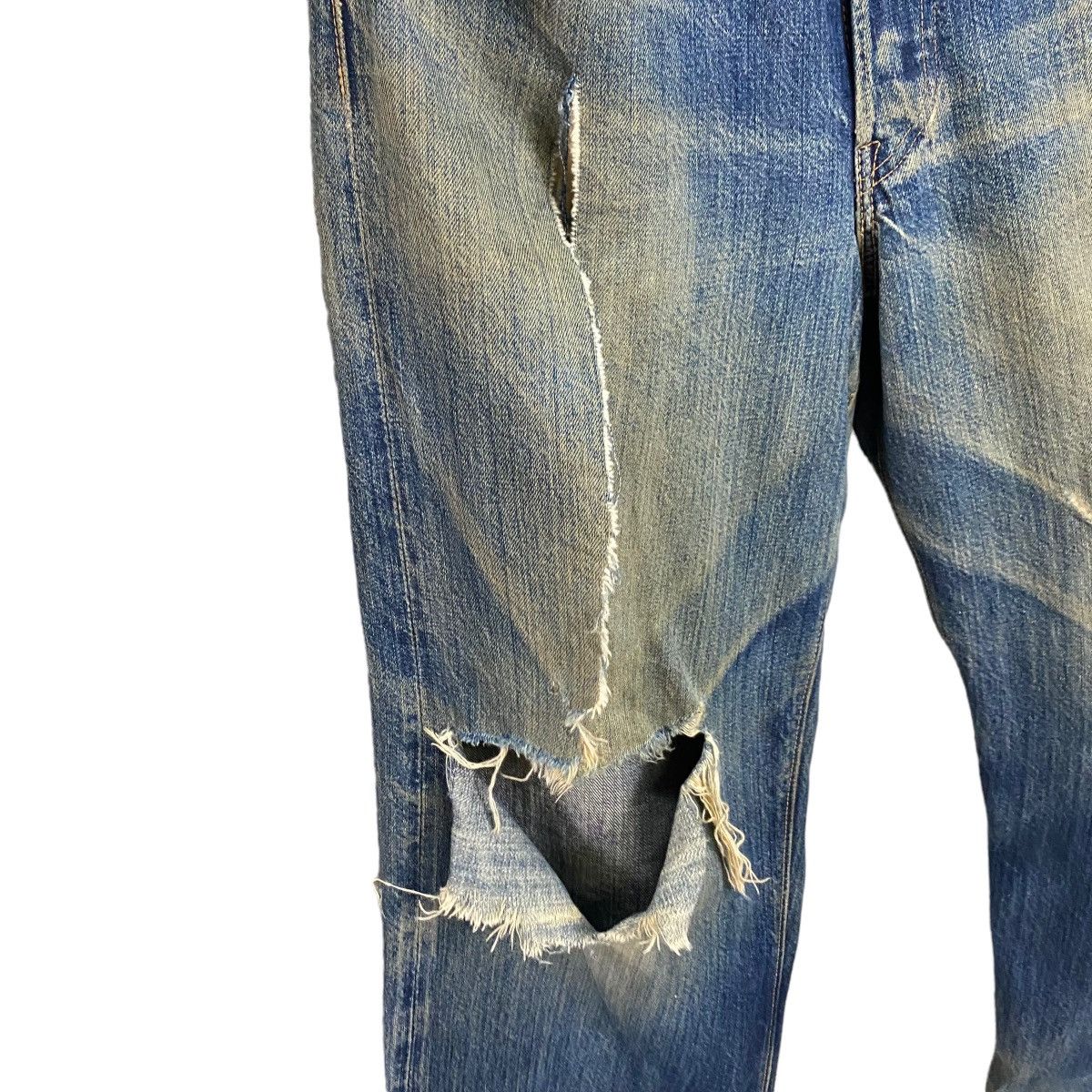 Sugar Cane Sugar Canes selvedge distressed denim homeless Size US 33 - 18 Thumbnail