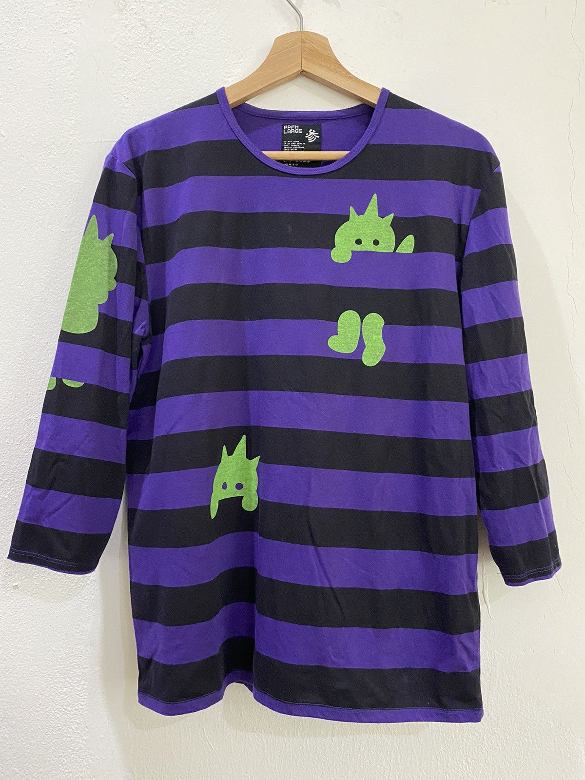 Japanese Brand 🔥Rare PPFM Stripe Long Sleeve Tshirt Size US M / EU 48-50 / 2 - 1 Thumbnail