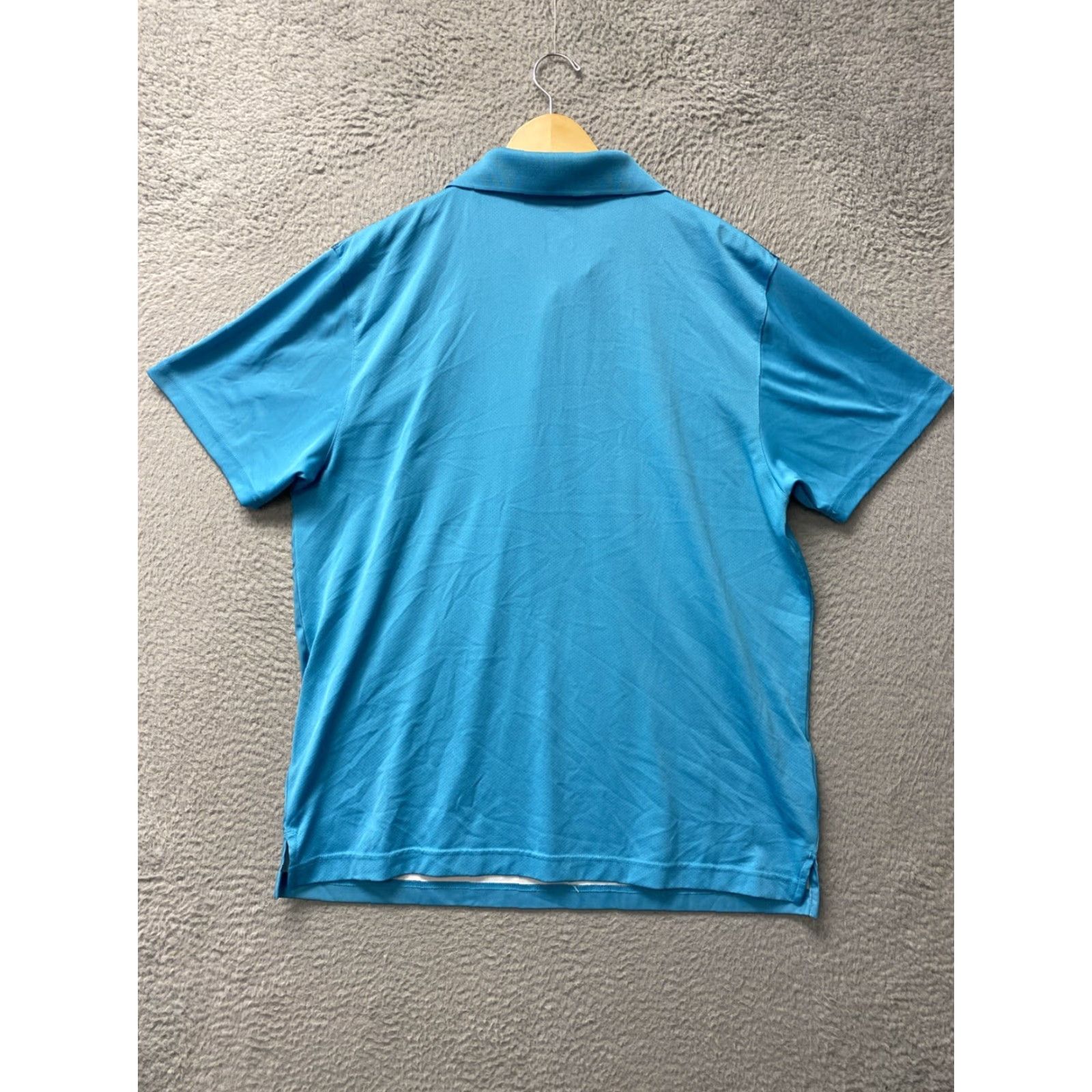 Vintage PRO TOUR Men's XL Aqua Short Sleeve Performance Golf Polo Shirt Size US XL / EU 56 / 4 - 6 Thumbnail
