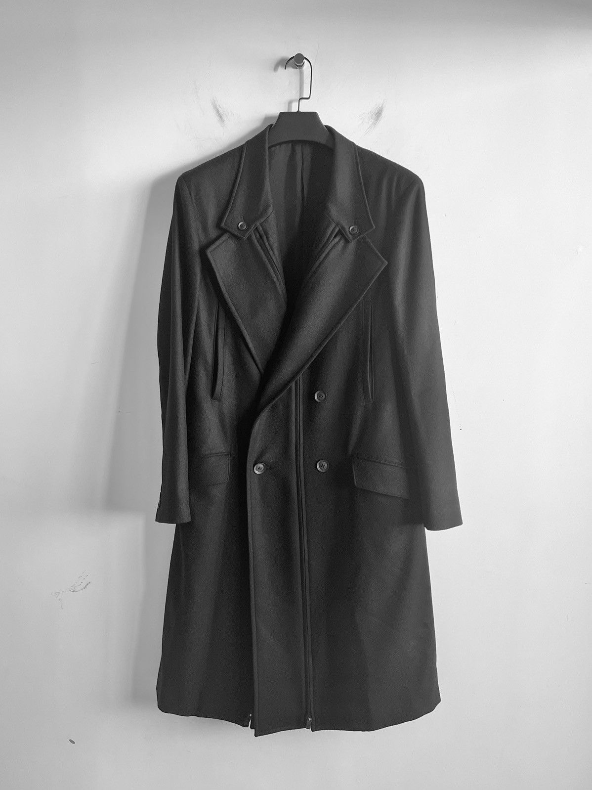 Yohji Yamamoto Yohji Yamamoto Pour Homme CENTER F Double Breasted LONG JKT Size US S / EU 44-46 / 1 - 2 Thumbnail