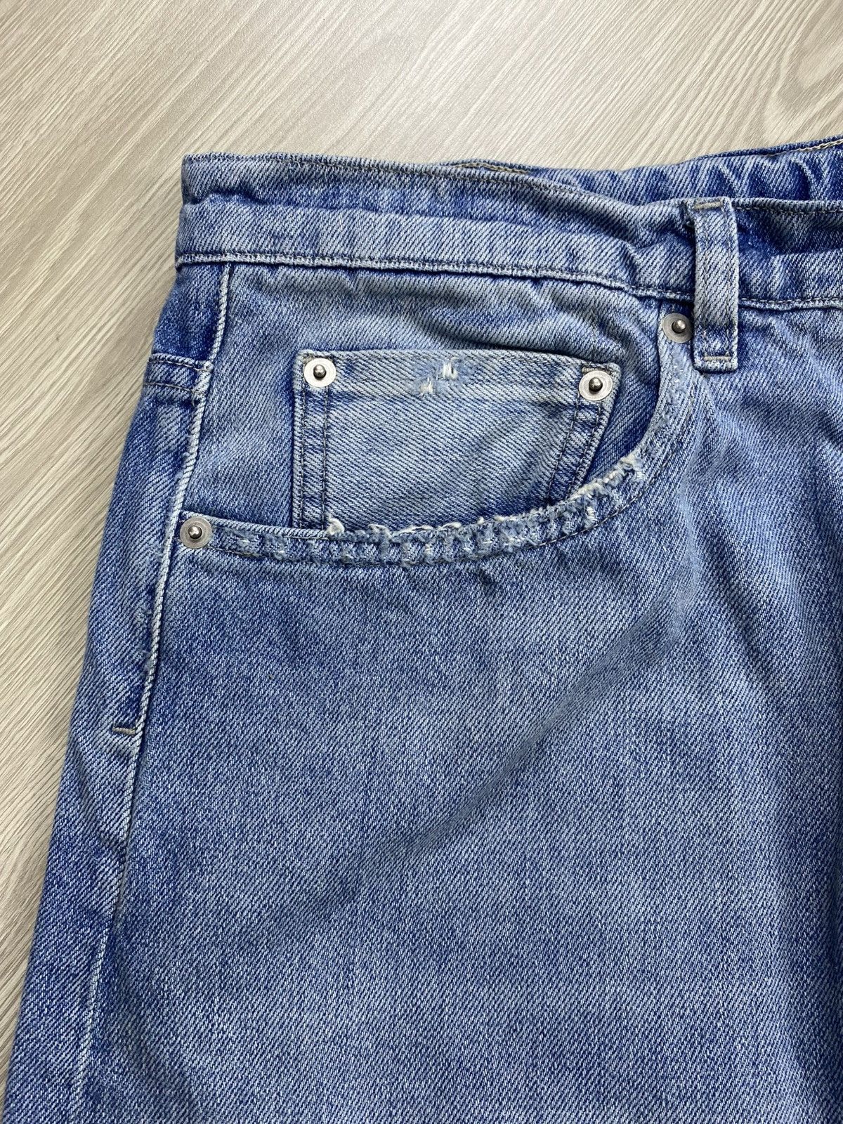 Maison Margiela Maison Margiela Paris Distressed Wide Pants Size US 32 / EU 48 - 7 Thumbnail