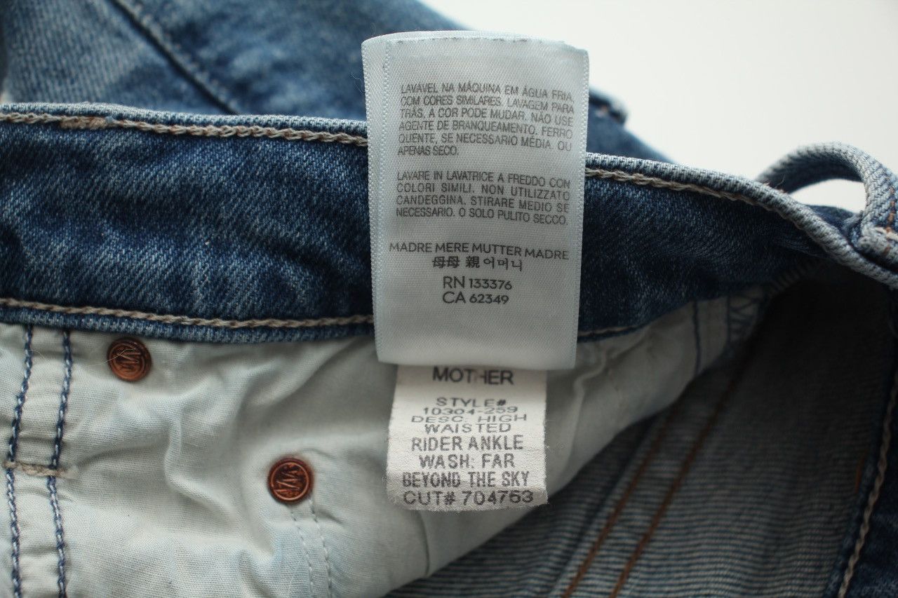 MOTHER Mother Denim High Waisted Rider Ankle 28 Size 28" / US 6 / IT 42 - 15 Thumbnail