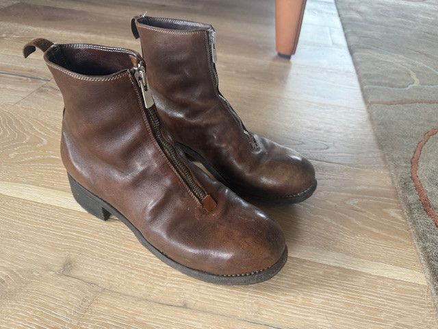 Brown Zip-Up Boot