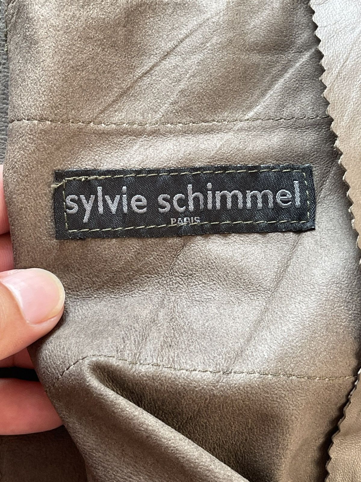 Designer Slyvie Schimmel Lamb Leather Jacket Size US XS / EU 42 / 0 - 19 Thumbnail