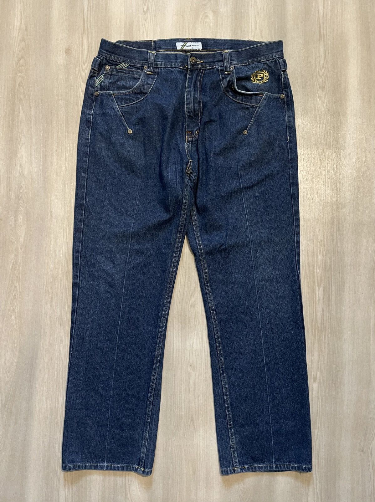 Phat Farm Vintage Phat Farm Embroidered Pocket Buckle Back Snap sz 40 Size US 40 / EU 56 - 3 Thumbnail