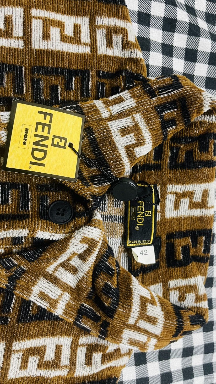Fendi Fendi FF Monogram Shirt – New With Tags – Made in Italy Size M / US 6-8 / IT 42-44 - 3 Thumbnail