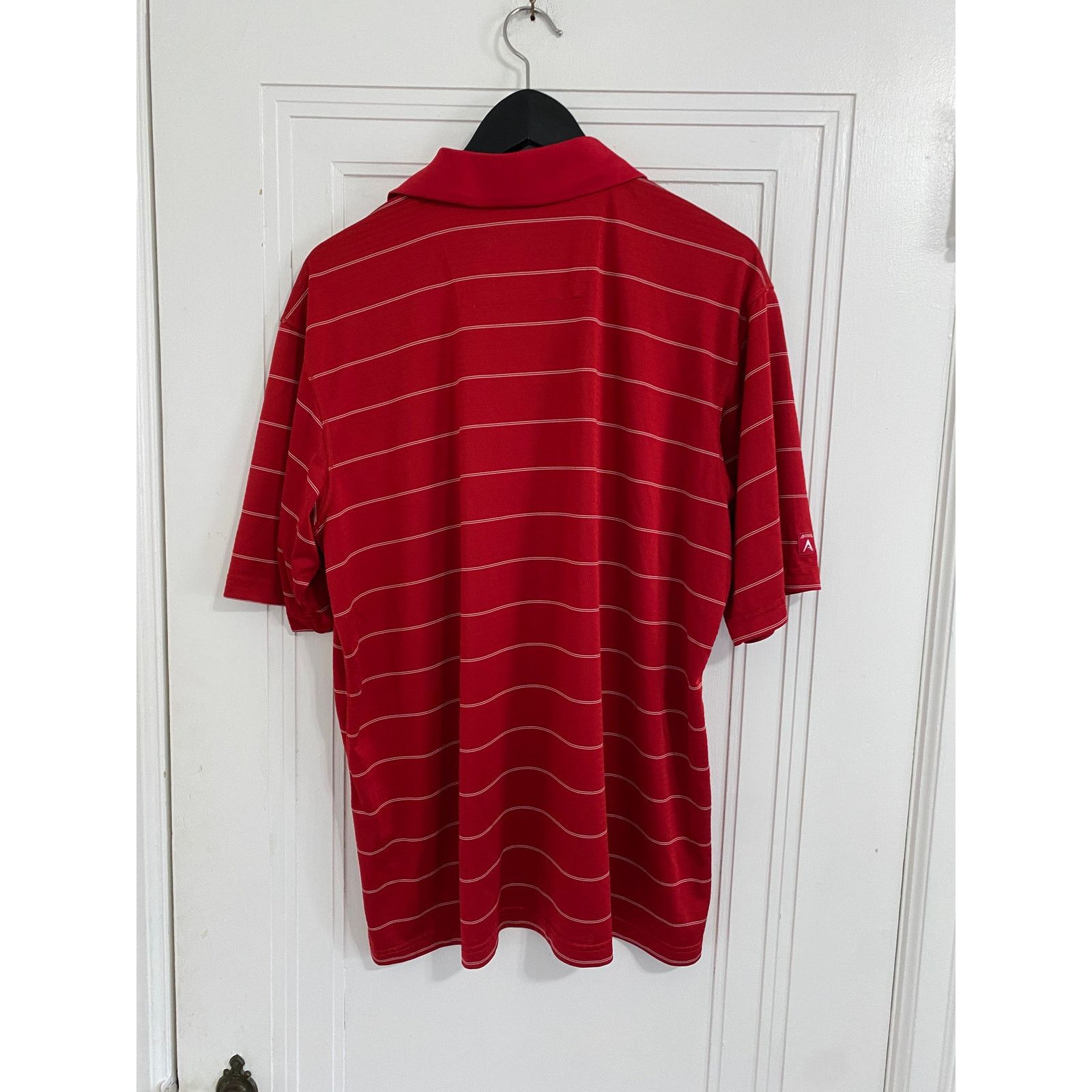 Antigua Minnesota Twins Red Striped Golf Polo Size Large Size US L / EU 52-54 / 3 - 5 Thumbnail