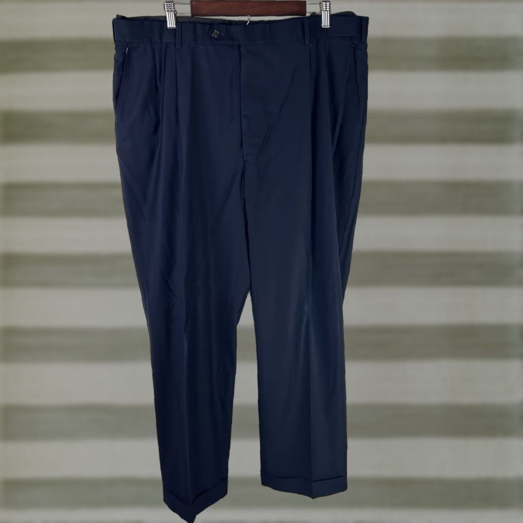 Brooks Brothers Brooks Brothers Golden Fleece Loro Piana Super 160s Wool Pants Blue Mens 40 x 29 Pants Jeans/Slacks (Pre-owned Good) Size US 40 / EU 56 - 1 Thumbnail