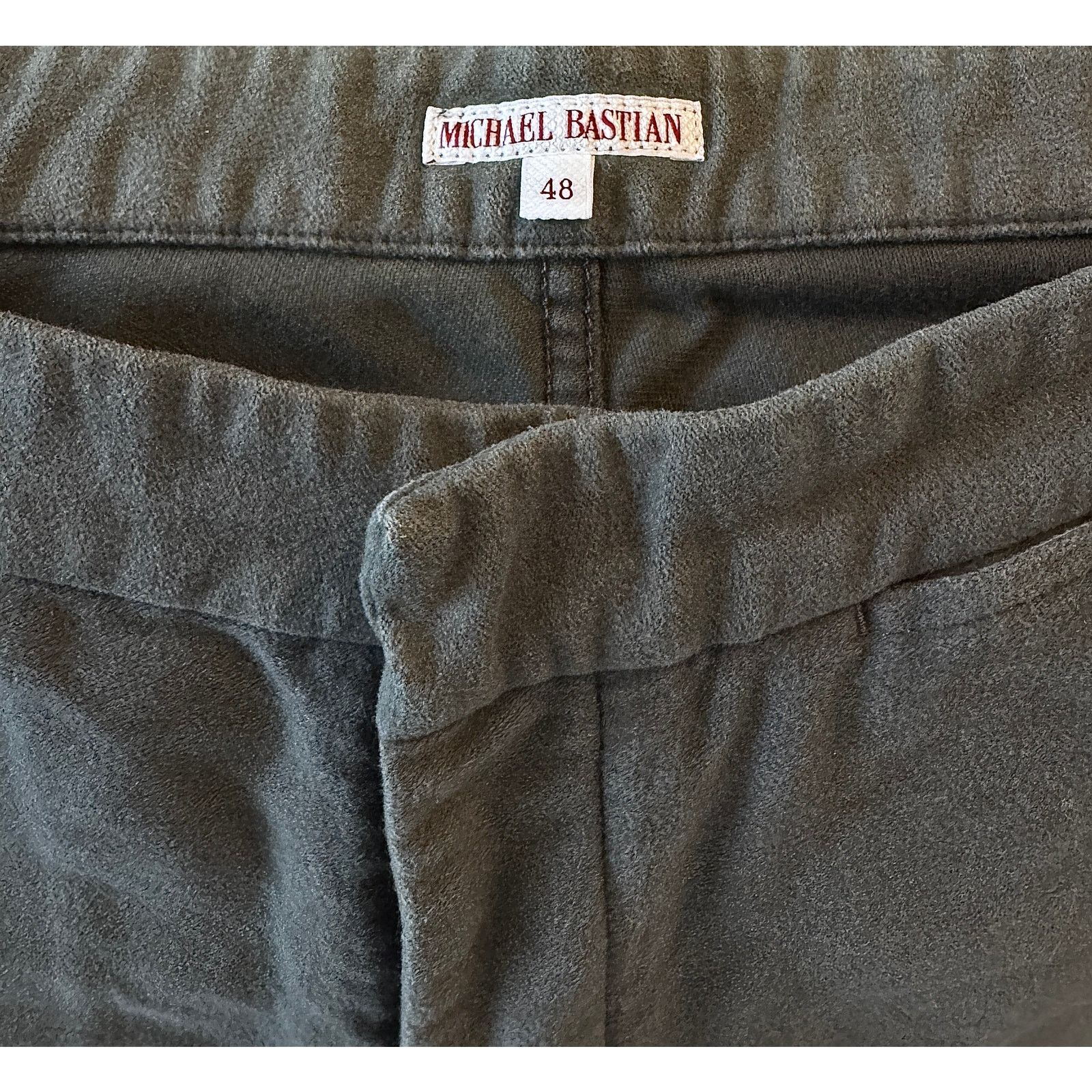 Michael Bastian MICHAEL BASTIAN Adjustable Waist Shadow Gray Pants Size US 32 / EU 48 - 3 Thumbnail